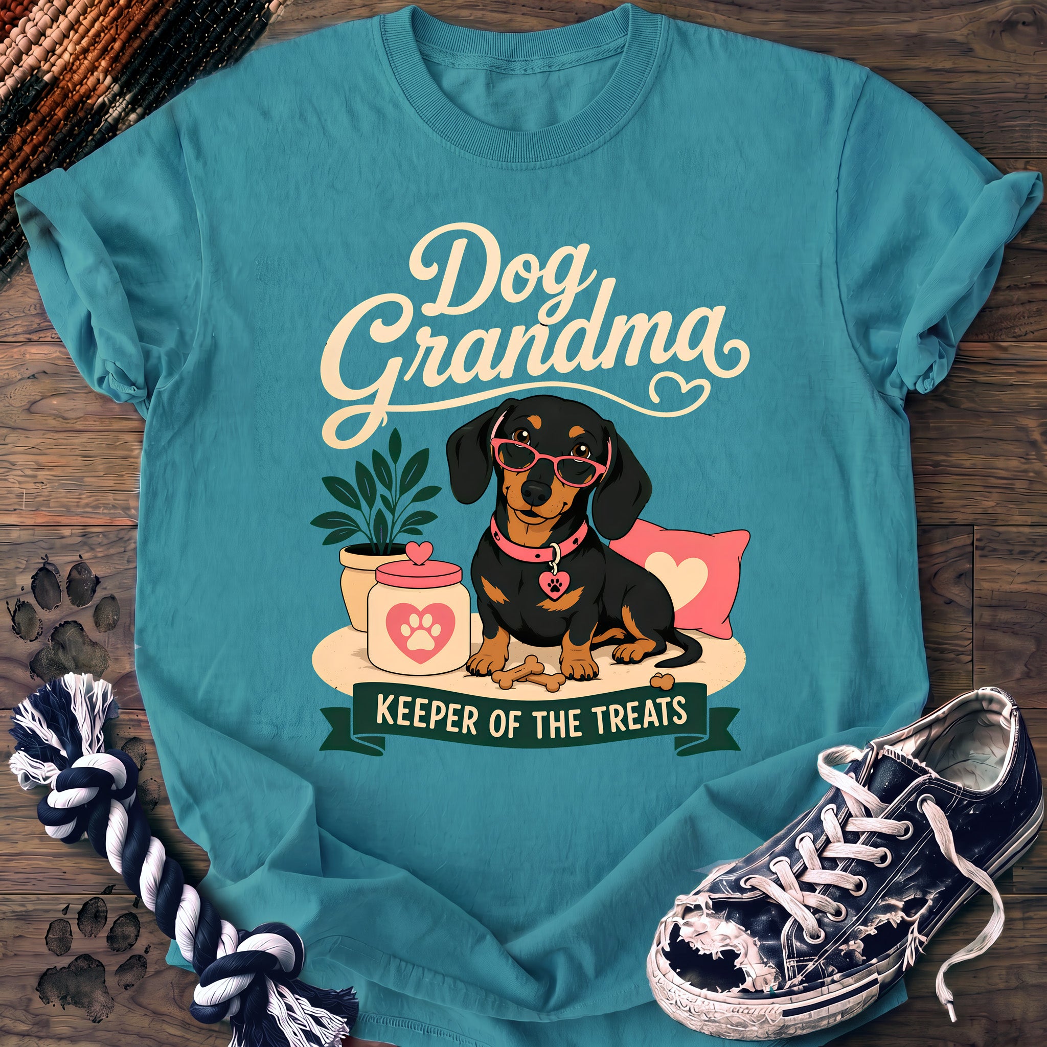 PAWSSION CLUB t-shirt in LagoonBlue color - SKU PC-0374
