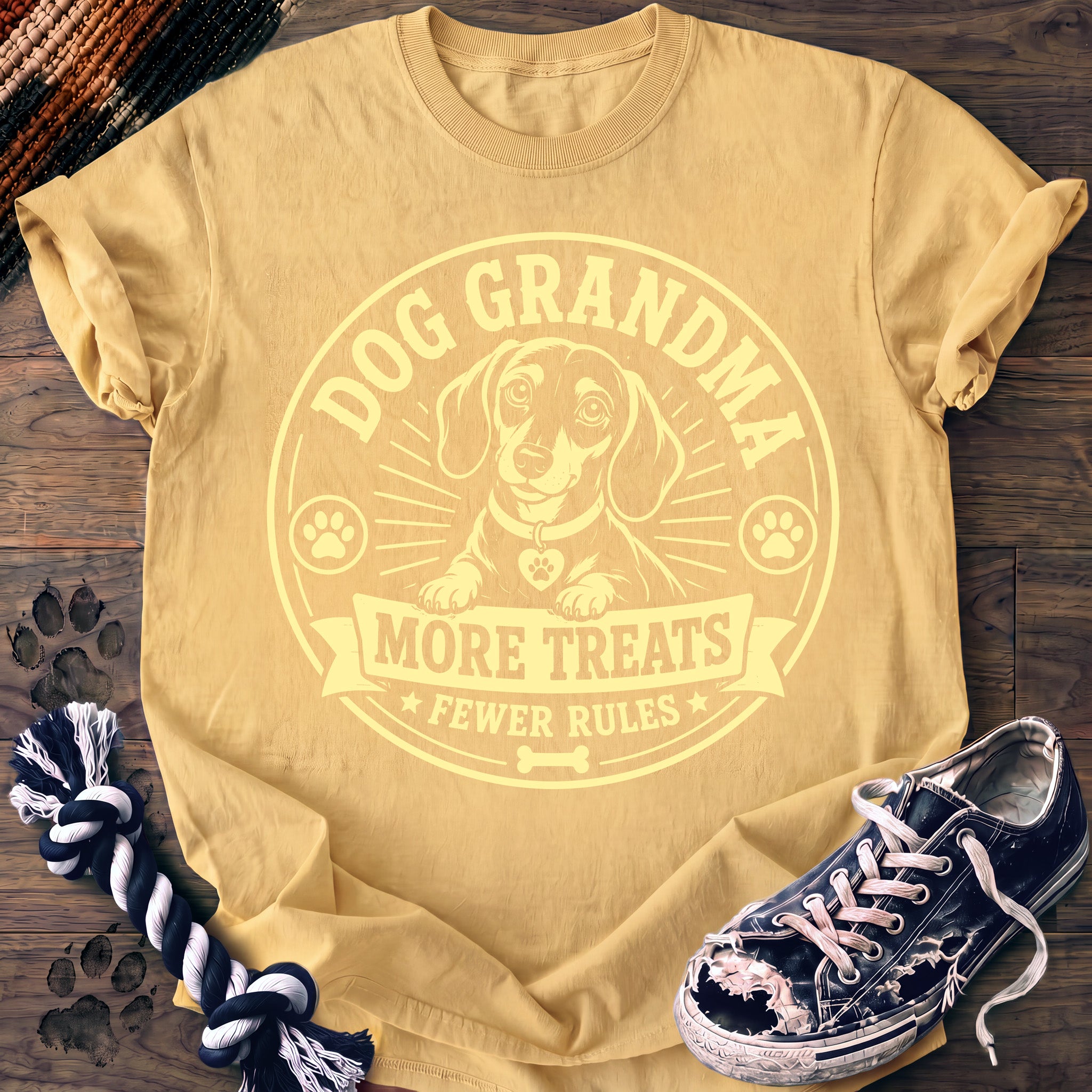 PAWSSION CLUB t-shirt in Butter color - SKU PC-0376
