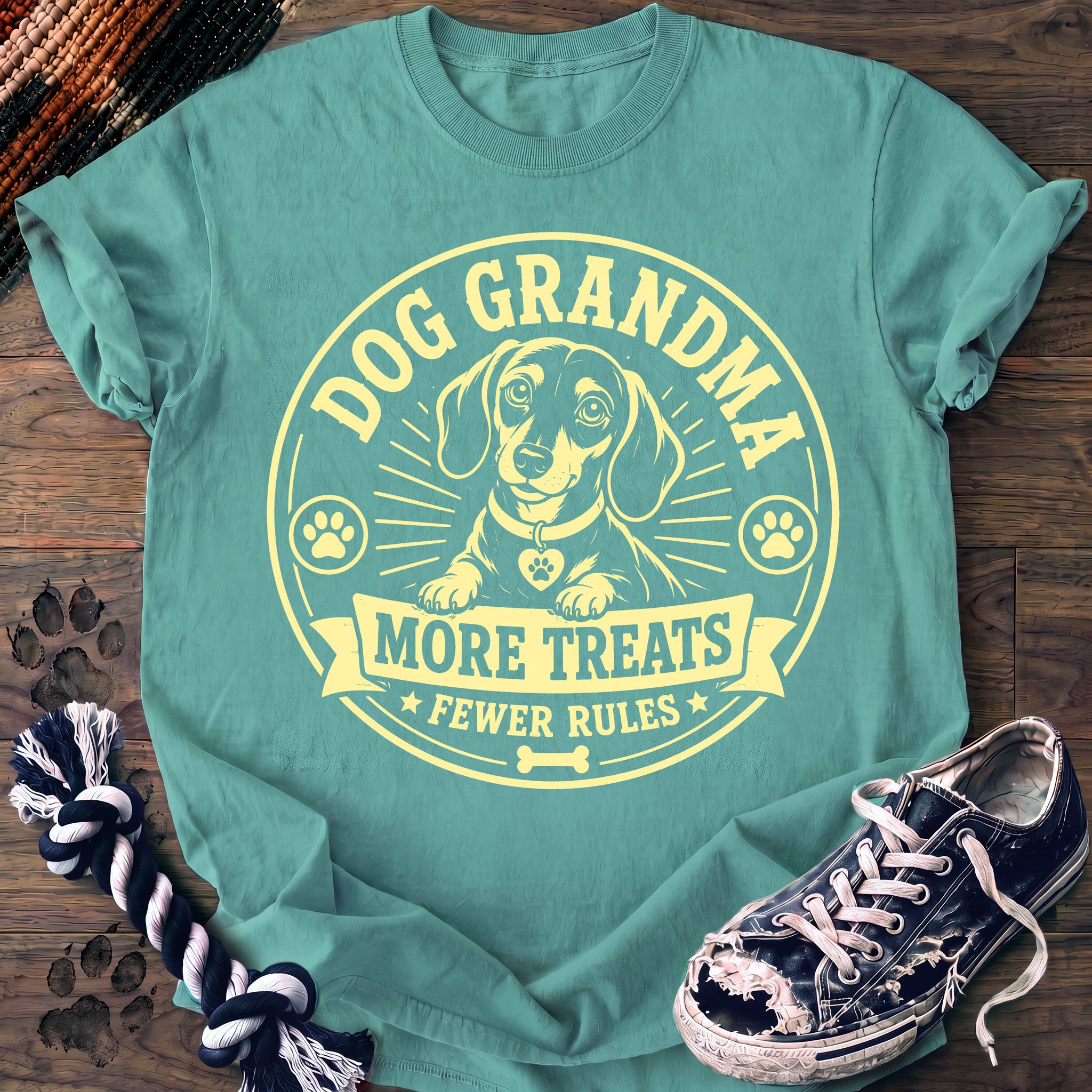 PAWSSION CLUB t-shirt in ChalkyMint color - SKU PC-0376