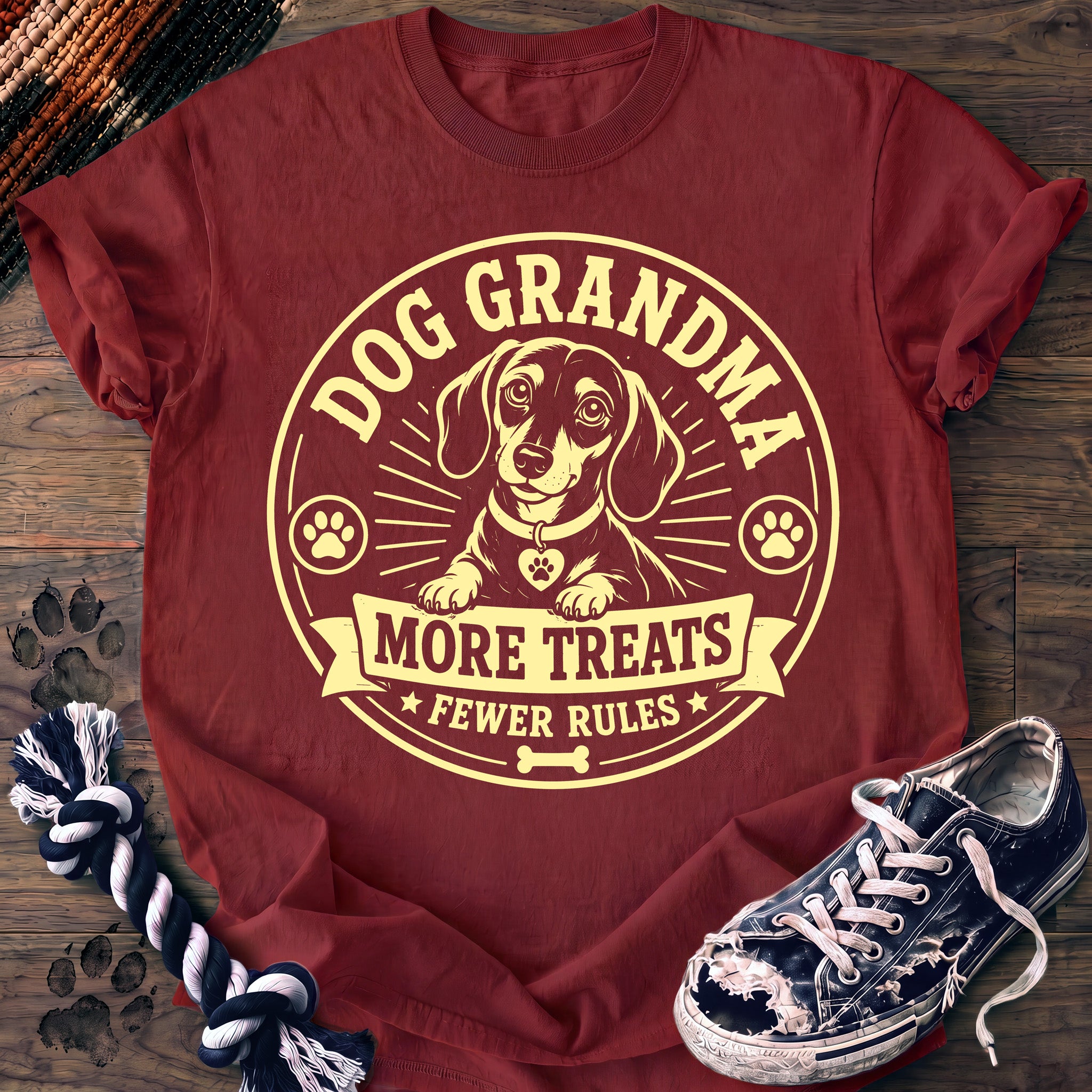 PAWSSION CLUB t-shirt in Chili color - SKU PC-0376