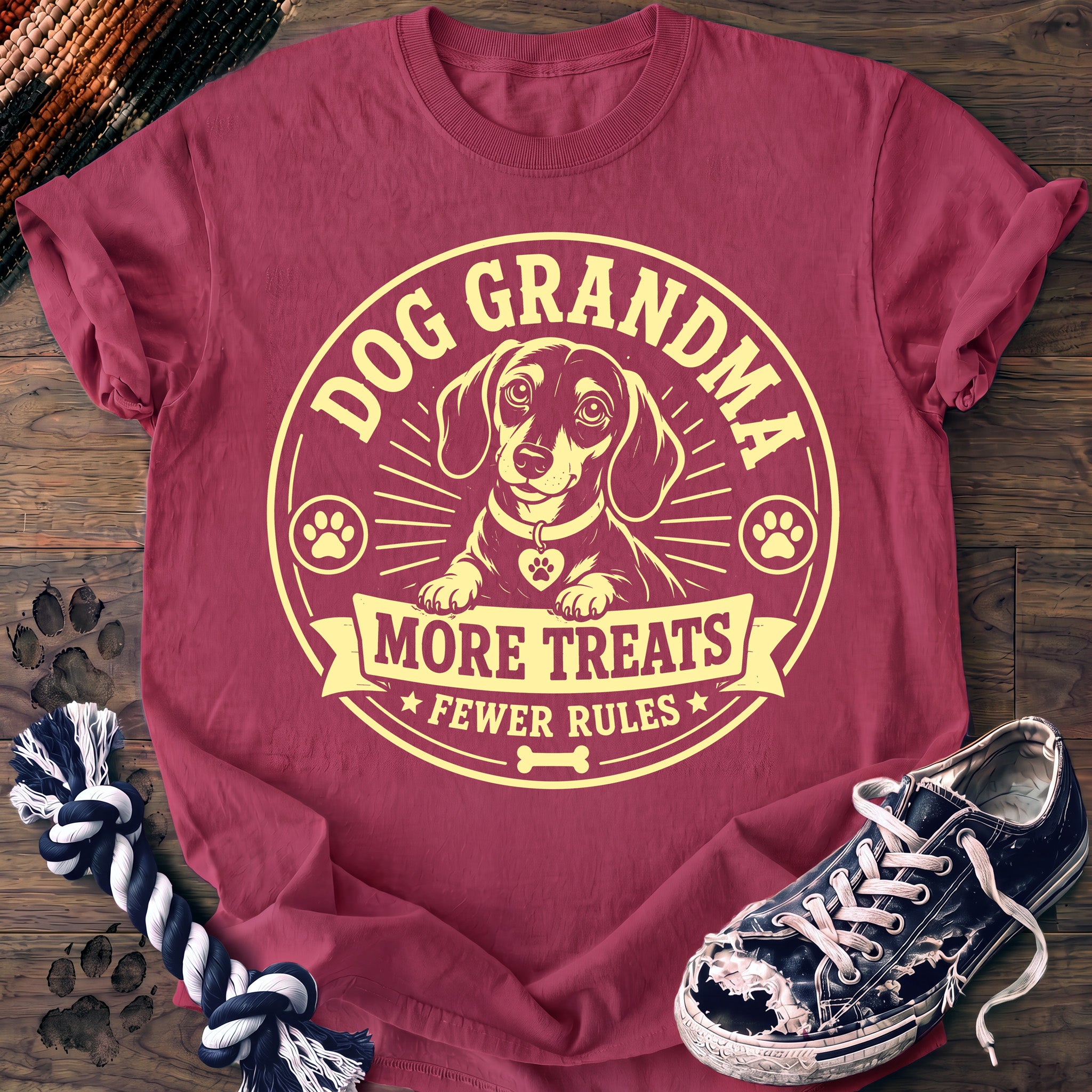 PAWSSION CLUB t-shirt in Crunchberry color - SKU PC-0376