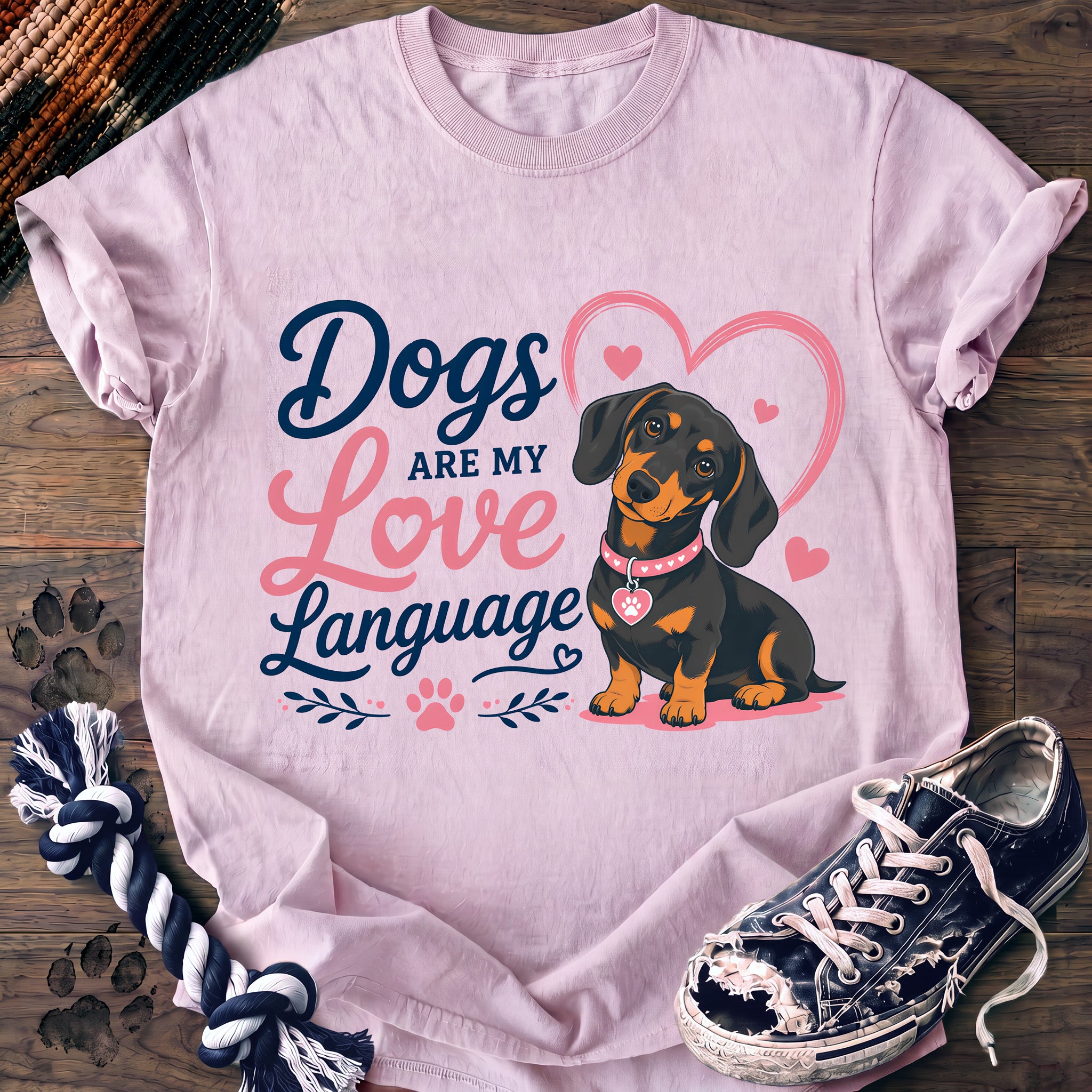 PAWSSION CLUB t-shirt in Blossom color - SKU PC-0377