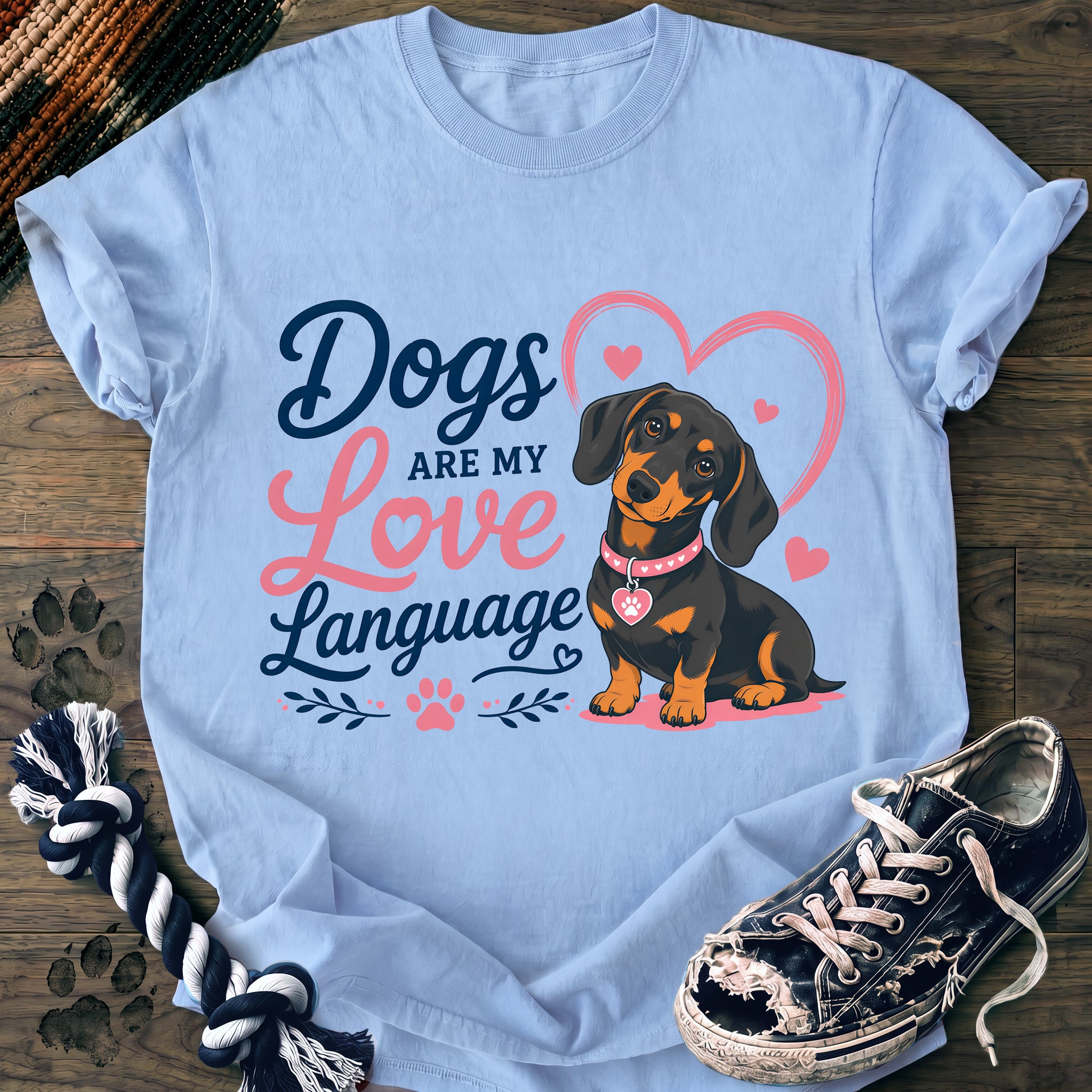 PAWSSION CLUB t-shirt in Chambray color - SKU PC-0377