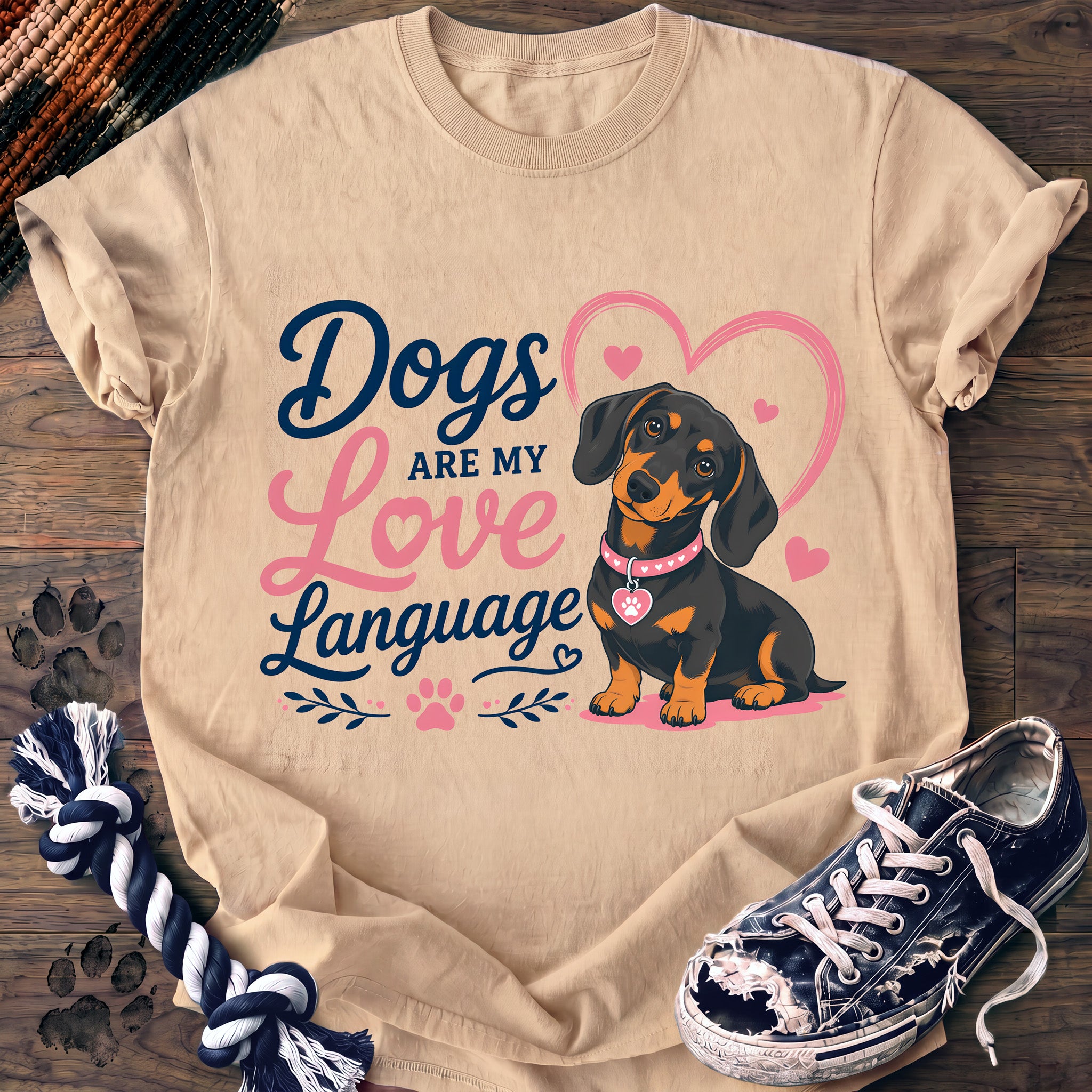 PAWSSION CLUB t-shirt in Ivory color - SKU PC-0377