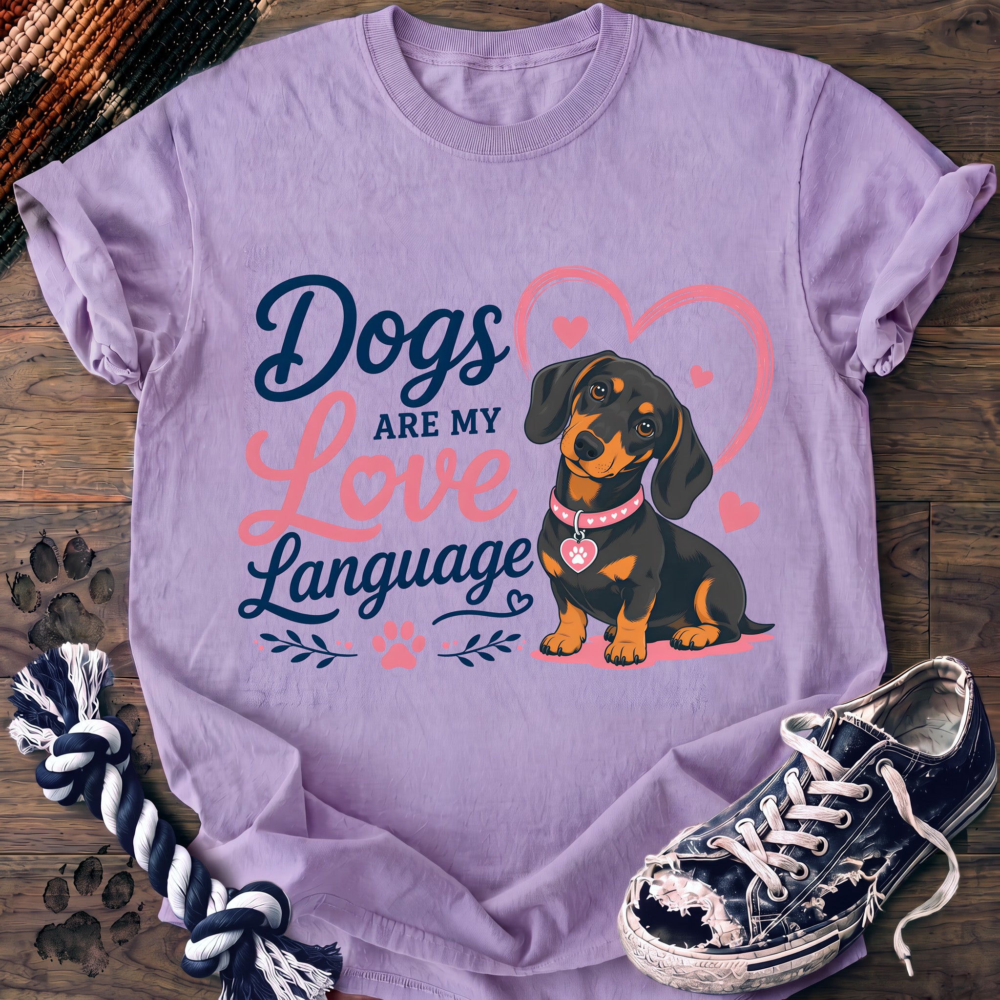 PAWSSION CLUB t-shirt in Orchid color - SKU PC-0377