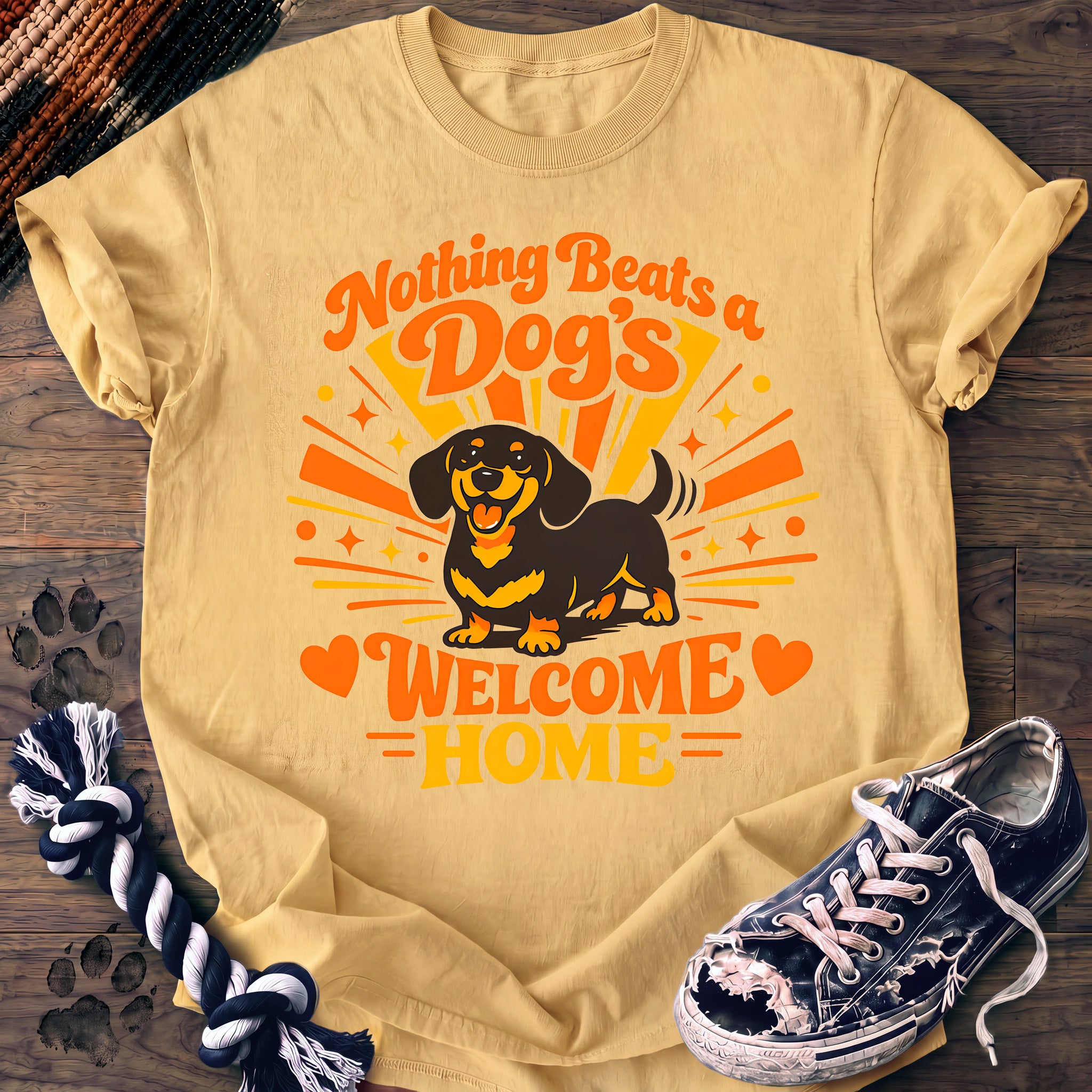 PAWSSION CLUB t-shirt in Butter color - SKU PC-0381