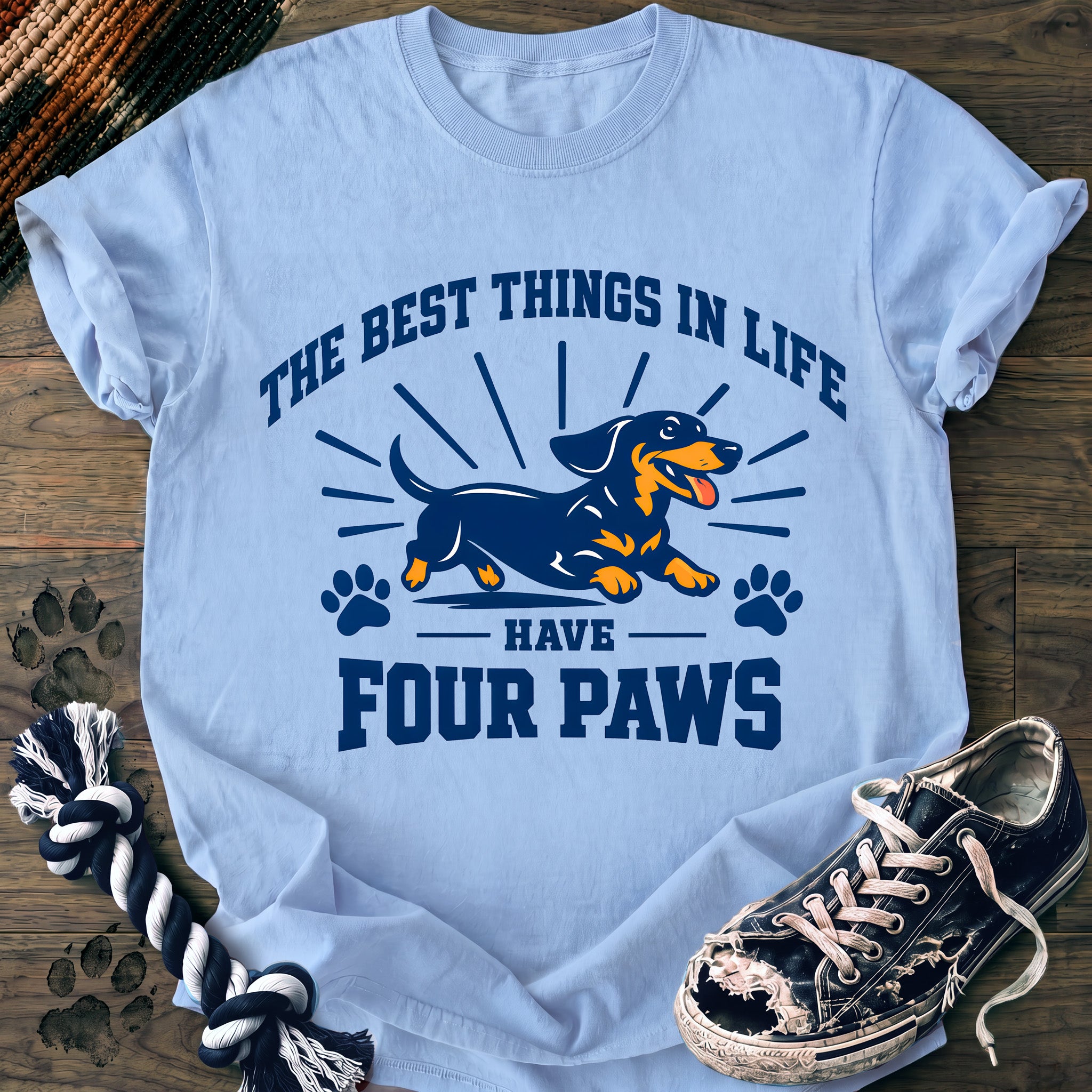 PAWSSION CLUB t-shirt in Chambray color - SKU PC-0382