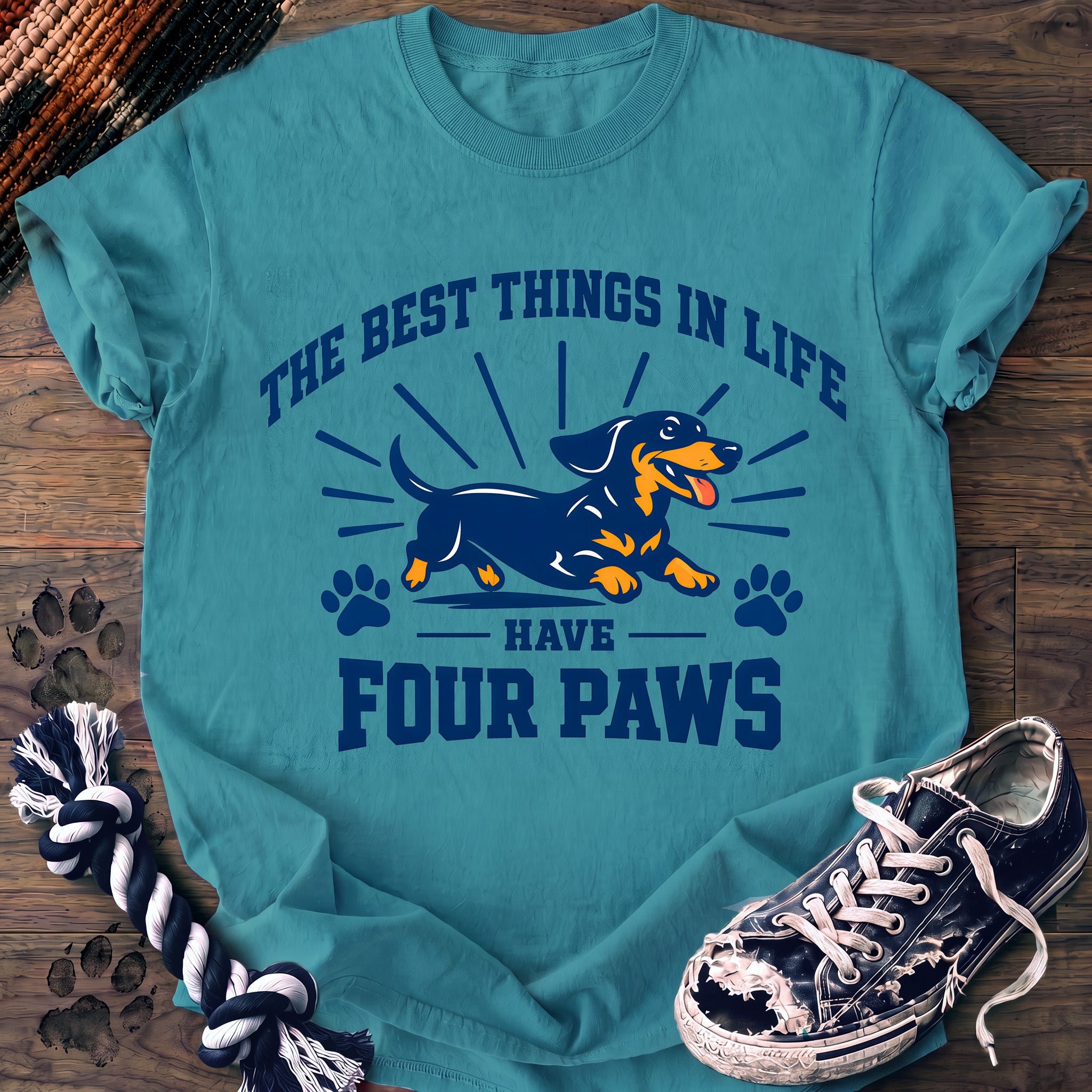 PAWSSION CLUB t-shirt in LagoonBlue color - SKU PC-0382