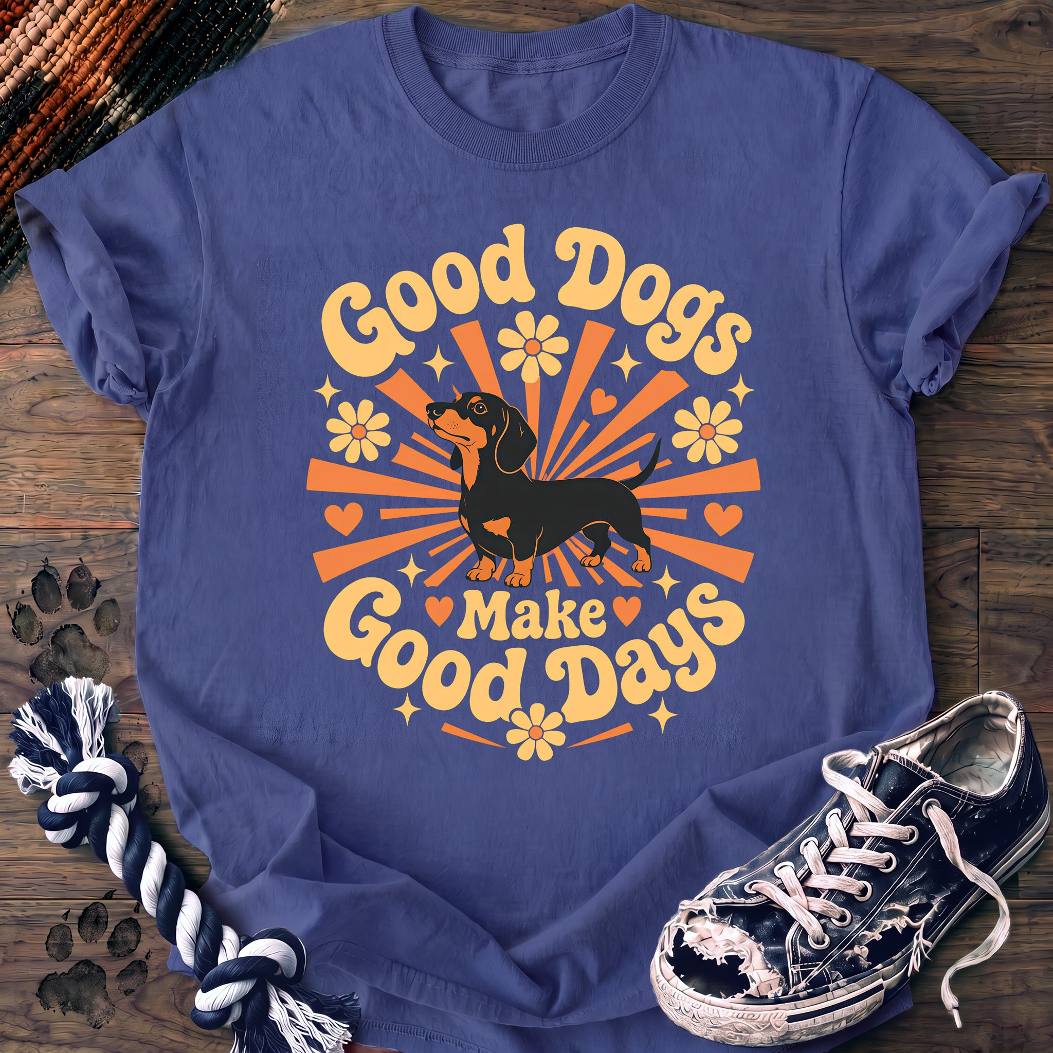 PAWSSION CLUB t-shirt in FloBlue color - SKU PC-0383