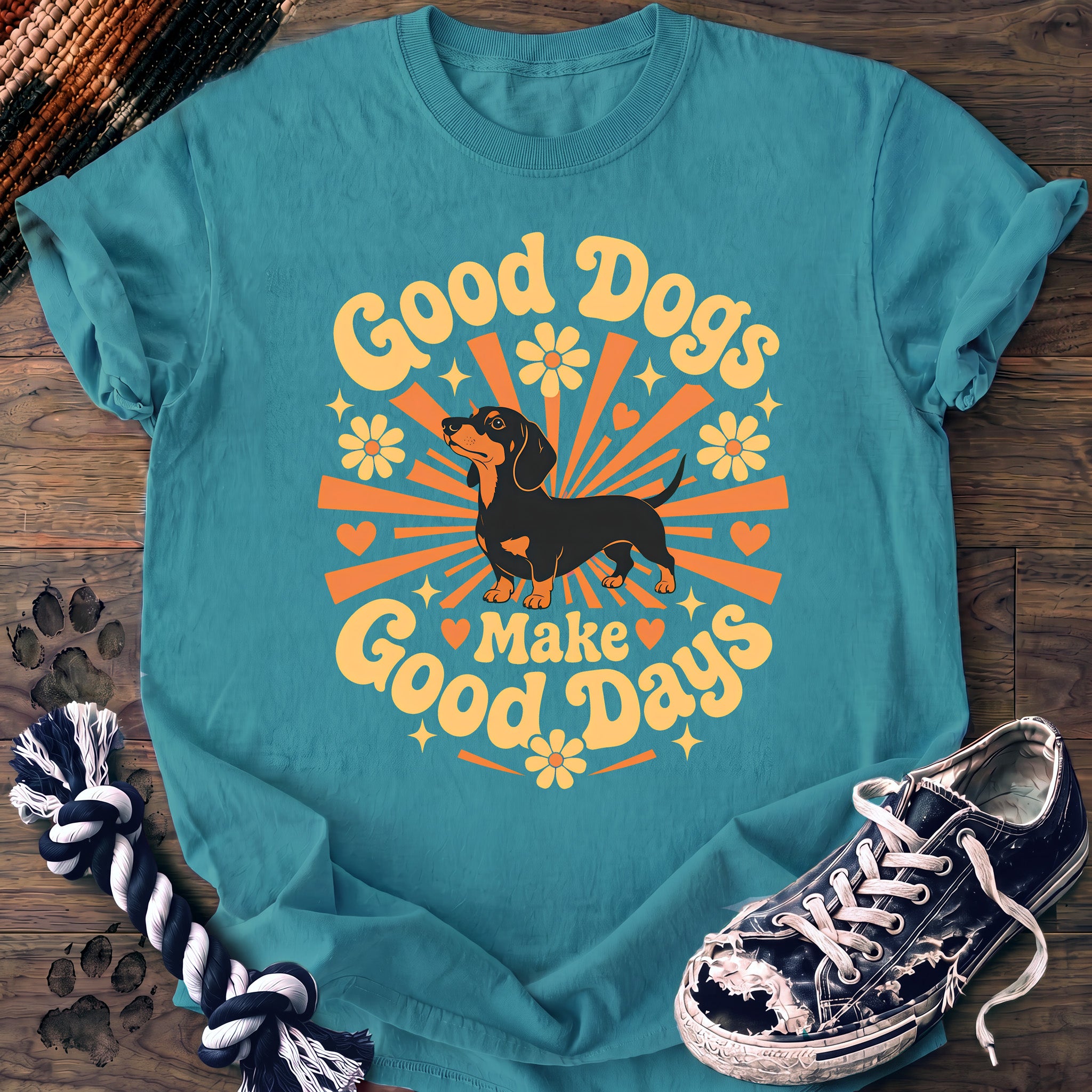 PAWSSION CLUB t-shirt in LagoonBlue color - SKU PC-0383