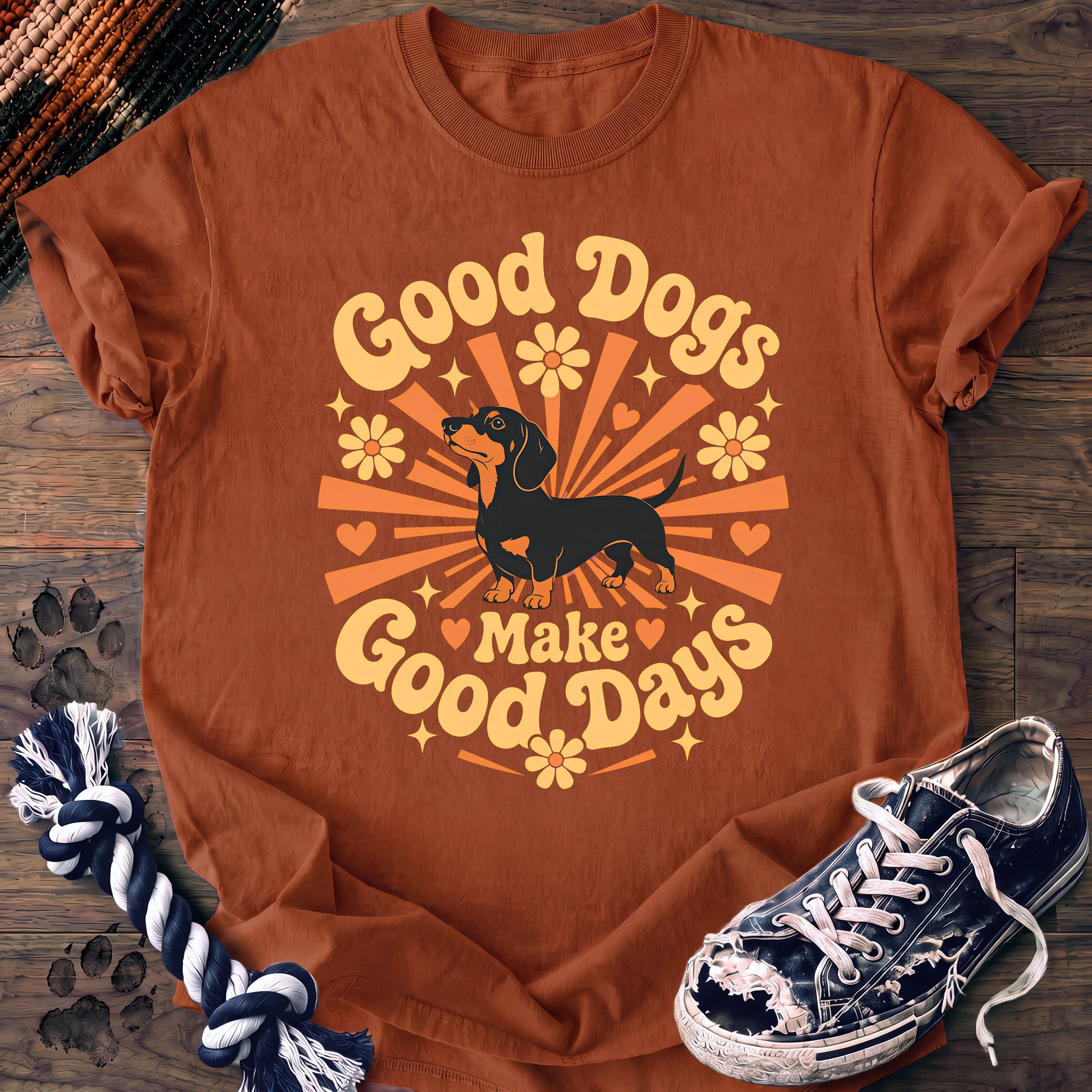 PAWSSION CLUB t-shirt in Yam color - SKU PC-0383