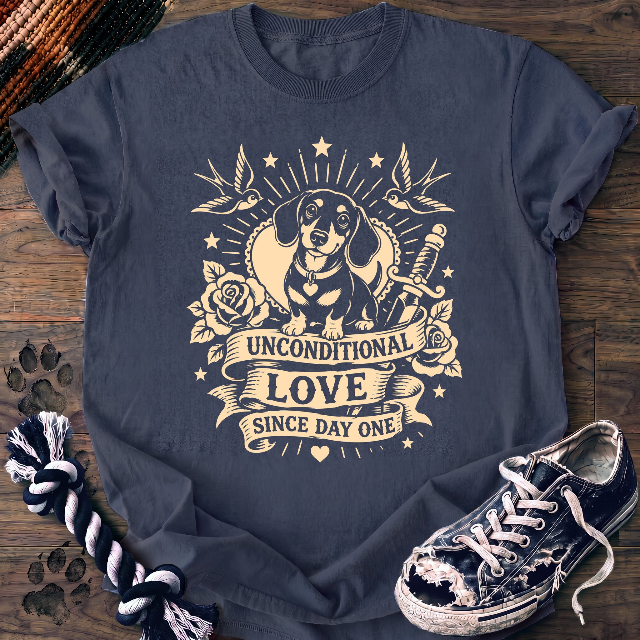 PAWSSION CLUB t-shirt in BlueJean color - SKU PC-0385