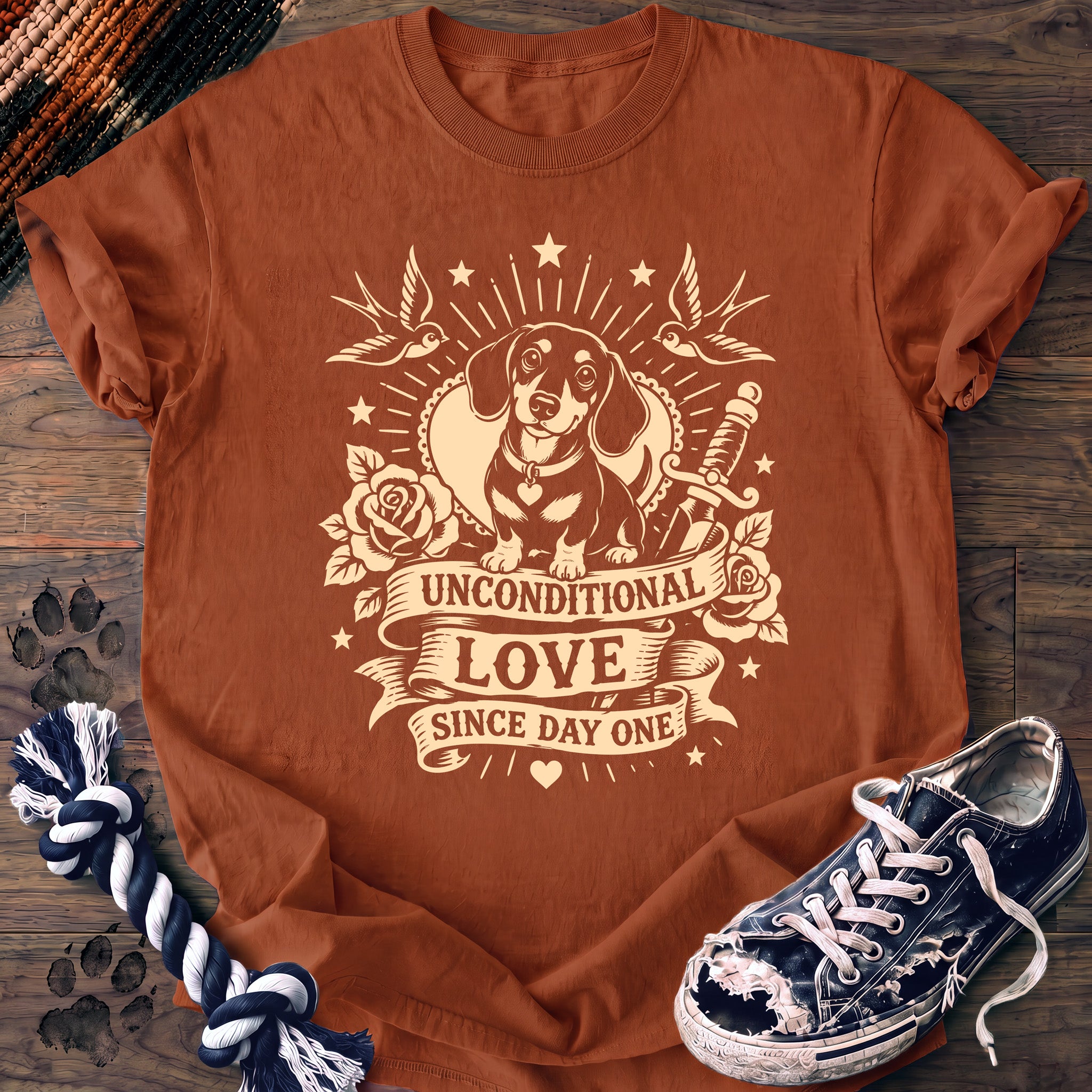 PAWSSION CLUB t-shirt in Yam color - SKU PC-0385