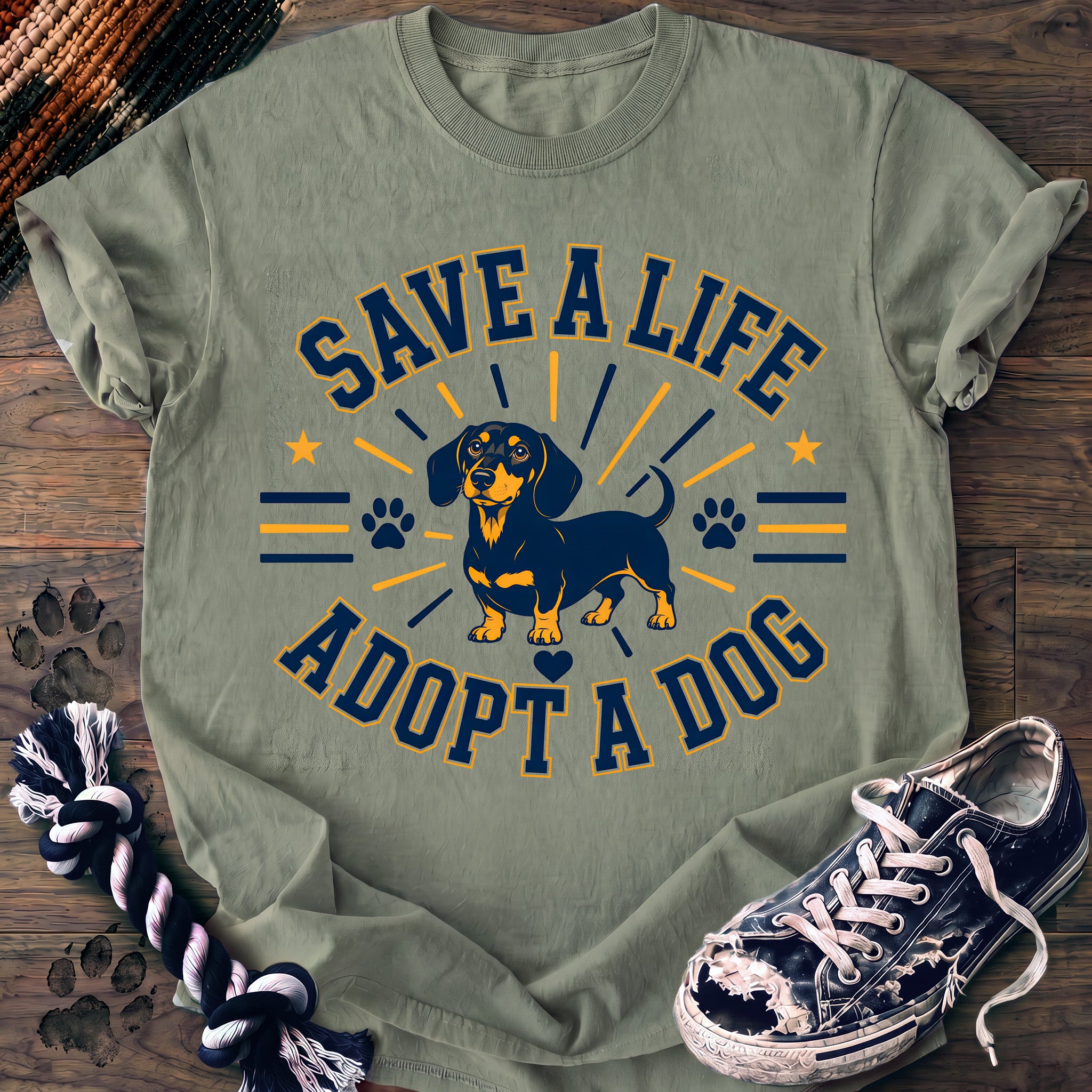 PAWSSION CLUB t-shirt in Bay color - SKU PC-0387