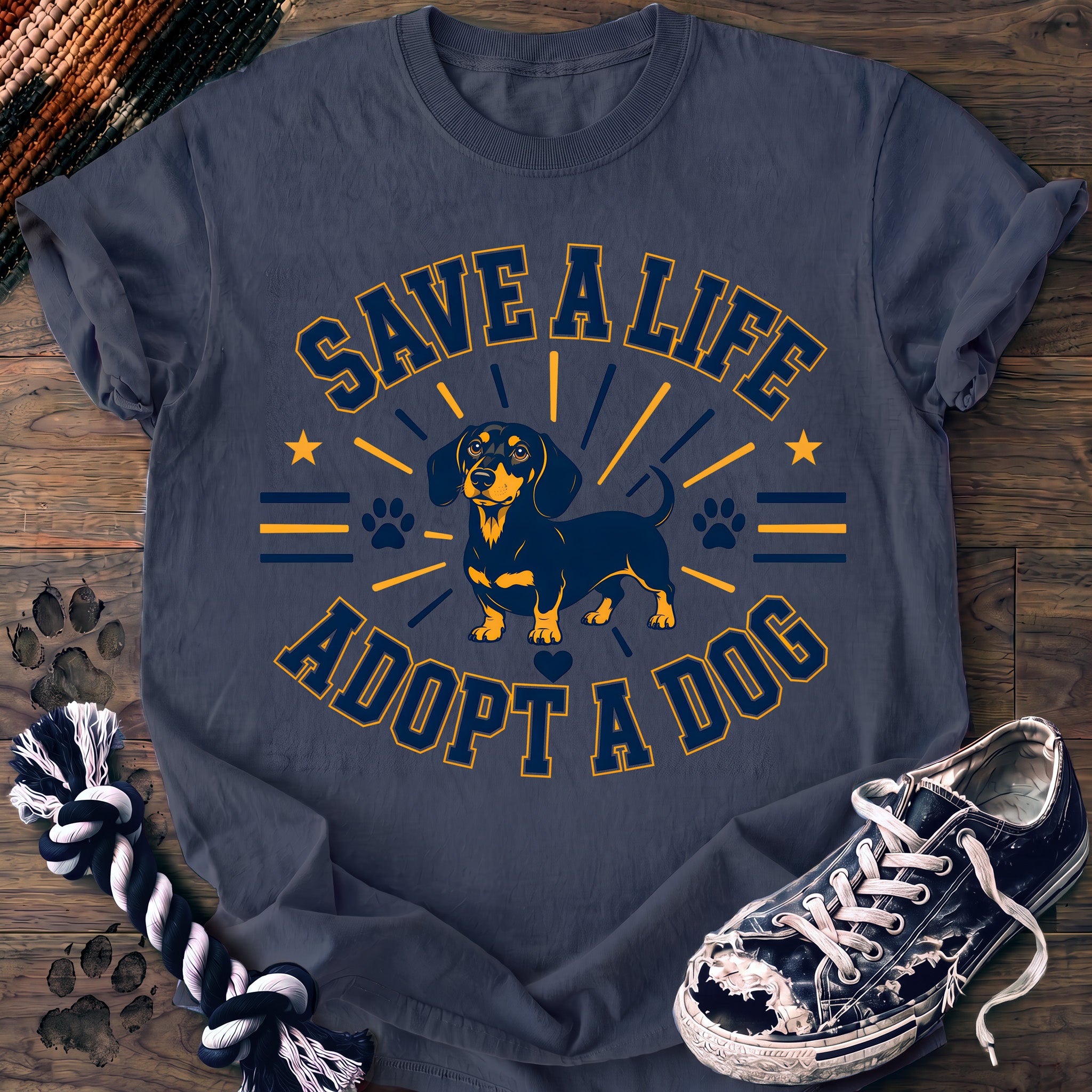 PAWSSION CLUB t-shirt in BlueJean color - SKU PC-0387