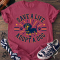 PAWSSION CLUB t-shirt in Crunchberry color - SKU PC-0387