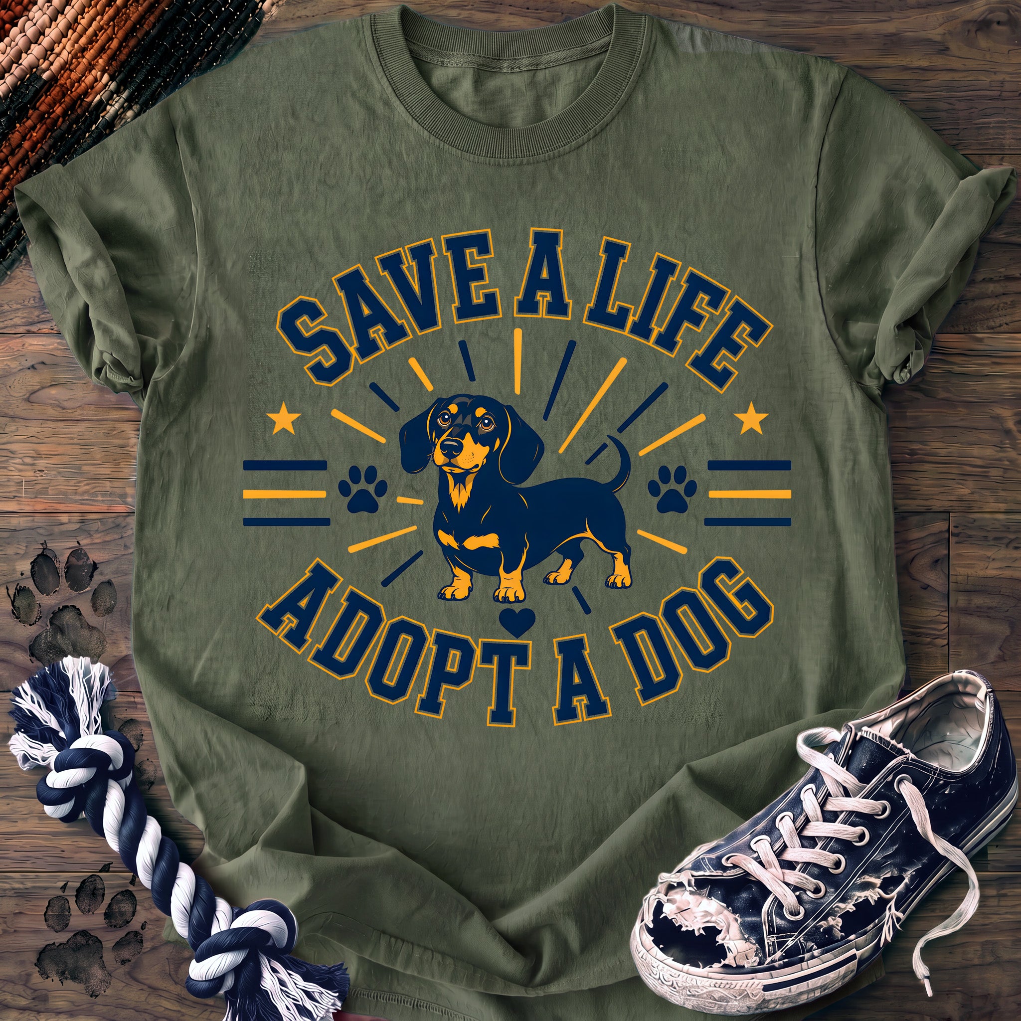 PAWSSION CLUB t-shirt in LightGreen color - SKU PC-0387