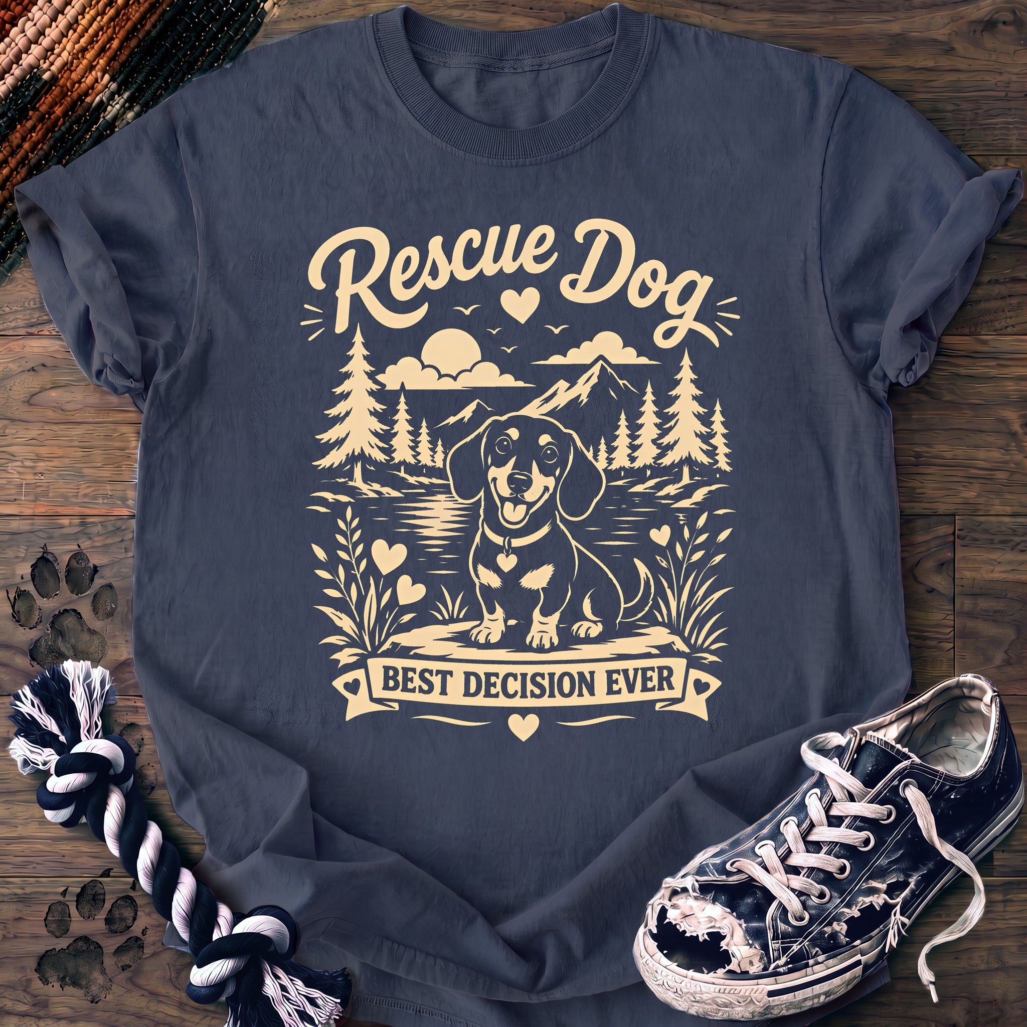 PAWSSION CLUB t-shirt in BlueJean color - SKU PC-0389