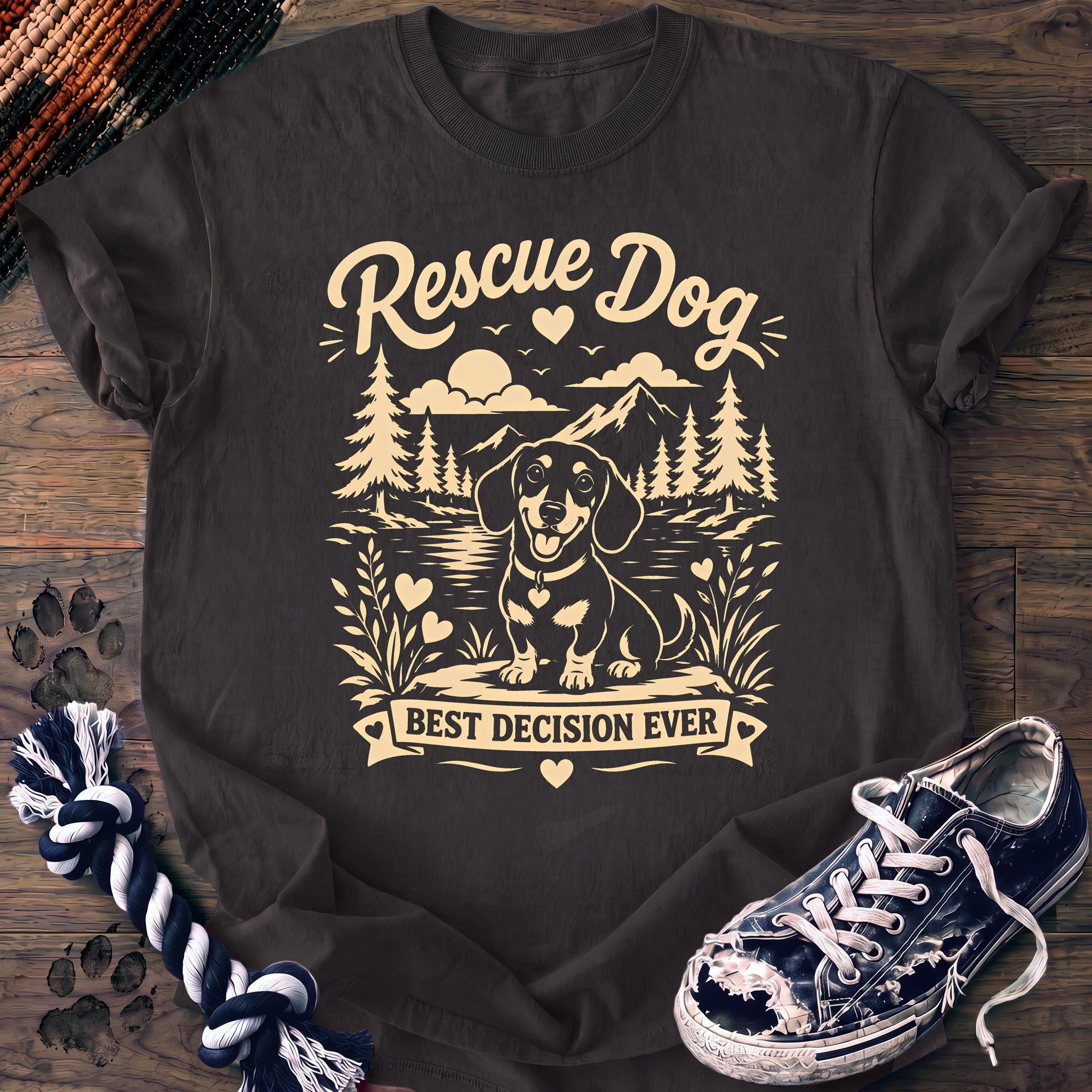 PAWSSION CLUB t-shirt in Graphite color - SKU PC-0389