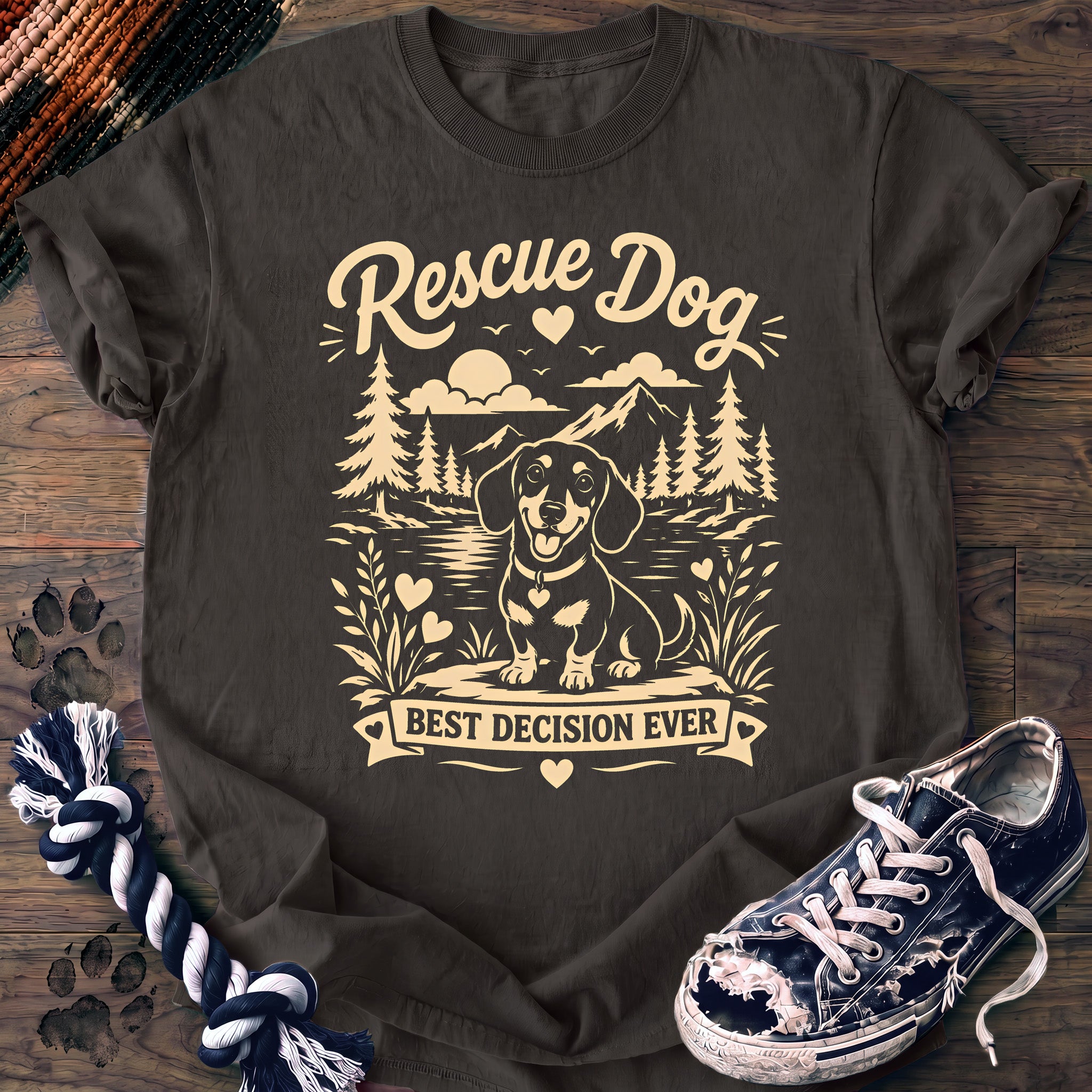 PAWSSION CLUB t-shirt in Pepper color - SKU PC-0389