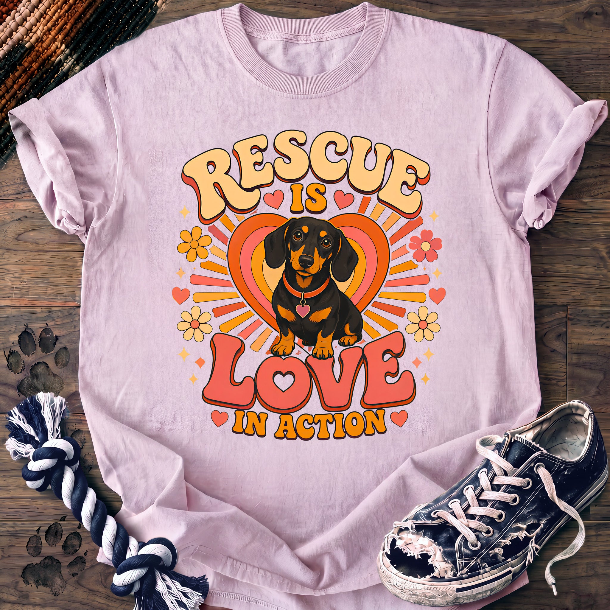 PAWSSION CLUB t-shirt in Blossom color - SKU PC-0390