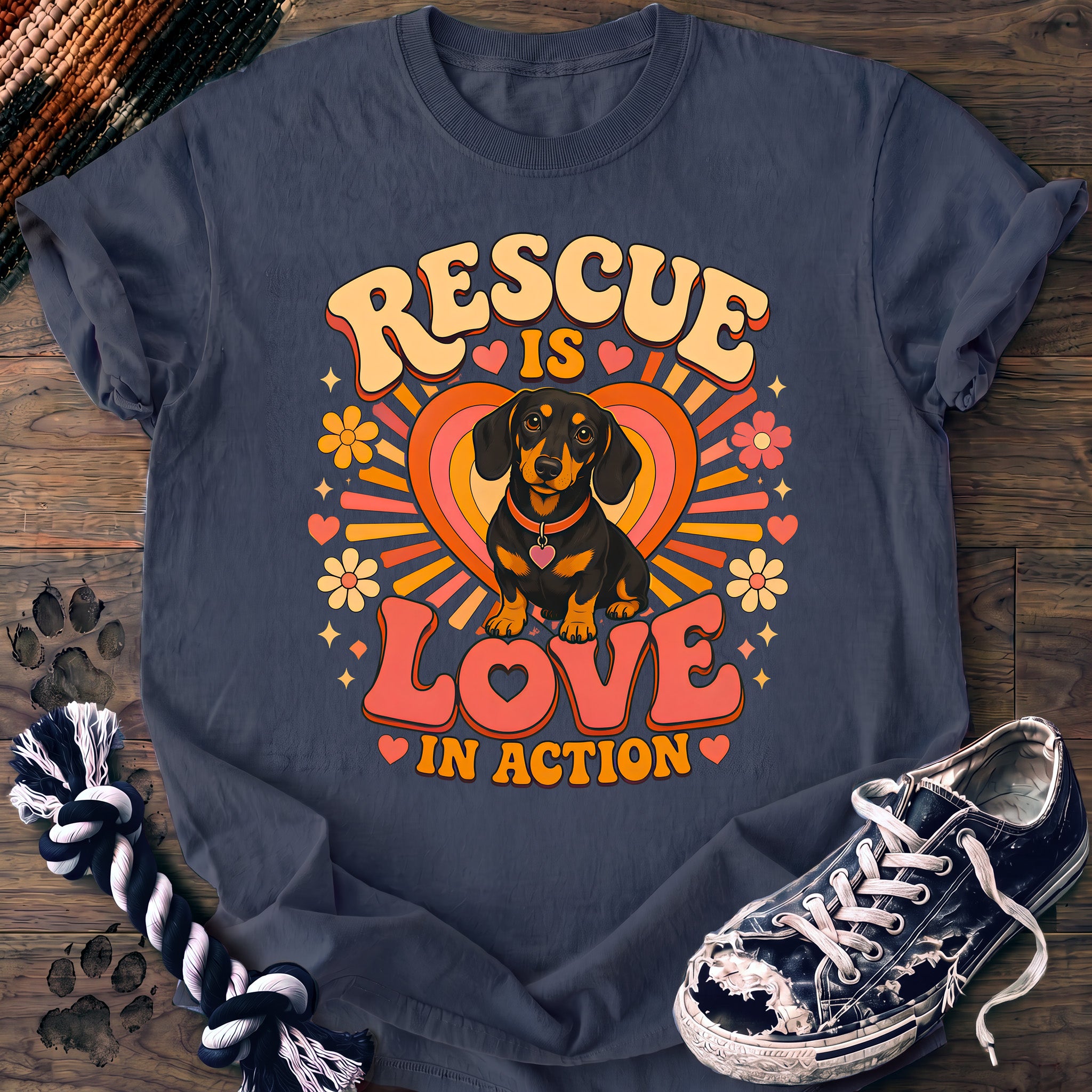 PAWSSION CLUB t-shirt in BlueJean color - SKU PC-0390