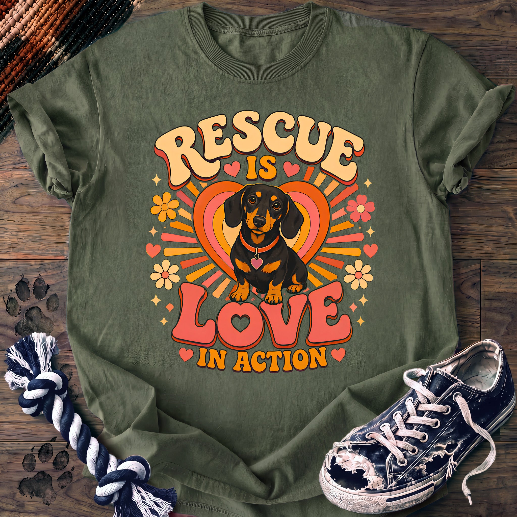 PAWSSION CLUB t-shirt in LightGreen color - SKU PC-0390