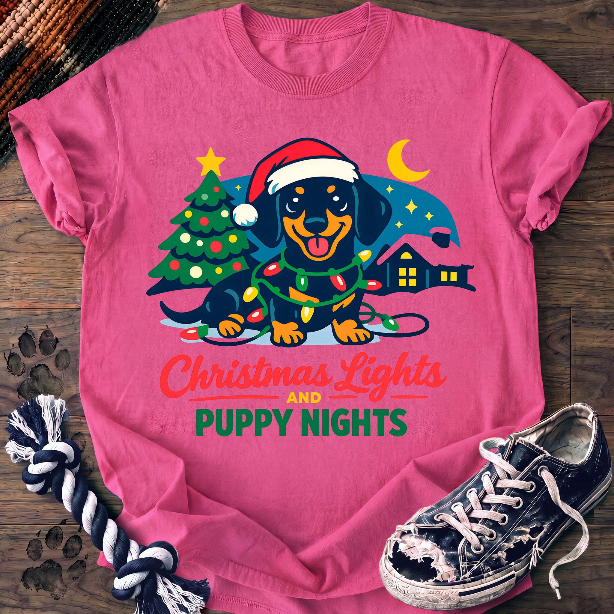 PAWSSION CLUB t-shirt in NeonPink color - SKU PC-0391