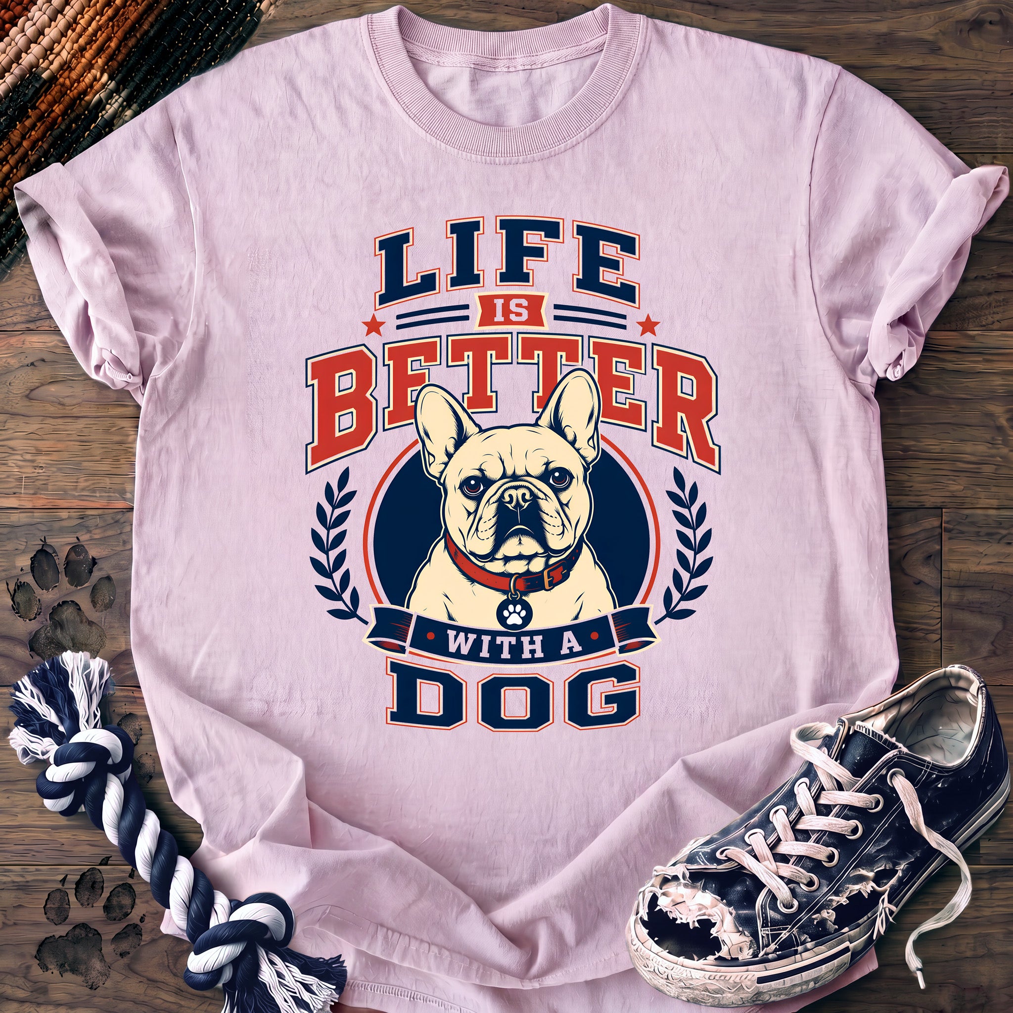 PAWSSION CLUB t-shirt in Blossom color - SKU PC-0394