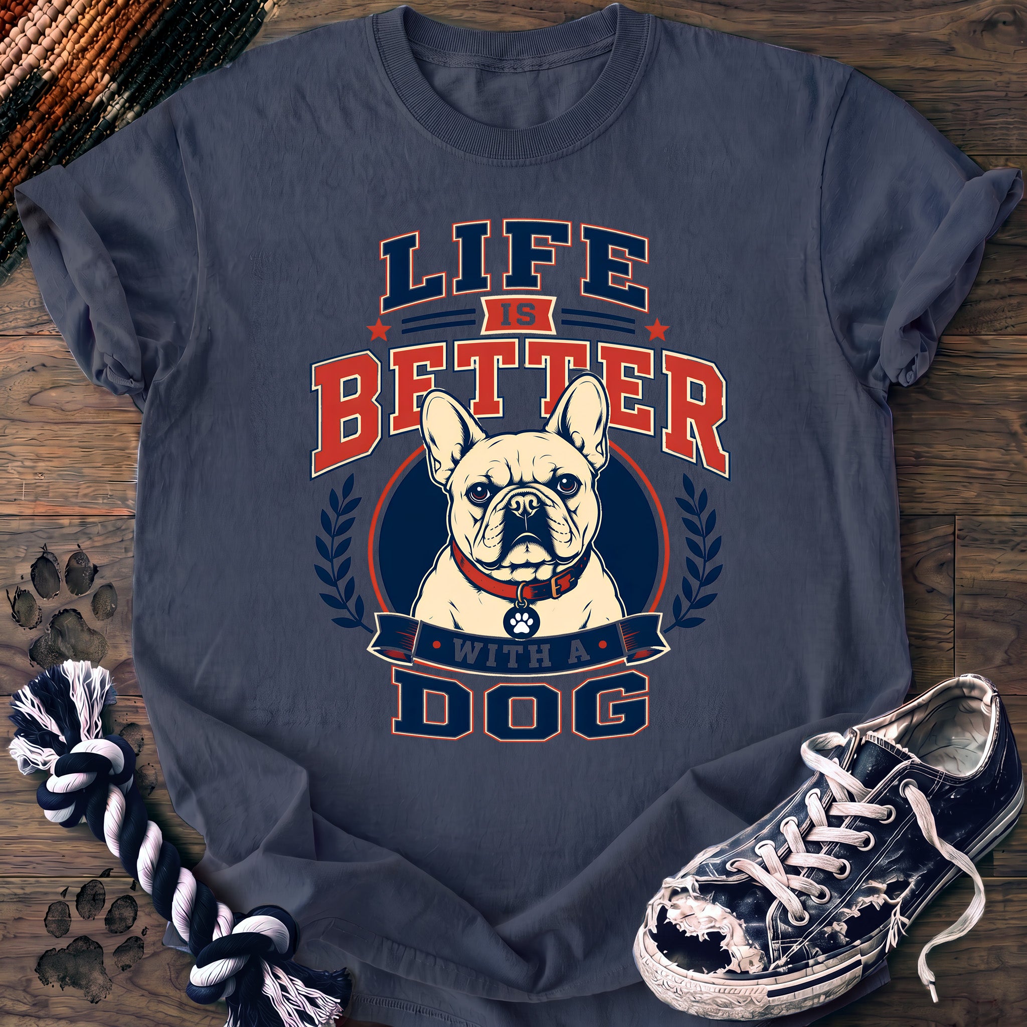 PAWSSION CLUB t-shirt in BlueJean color - SKU PC-0394