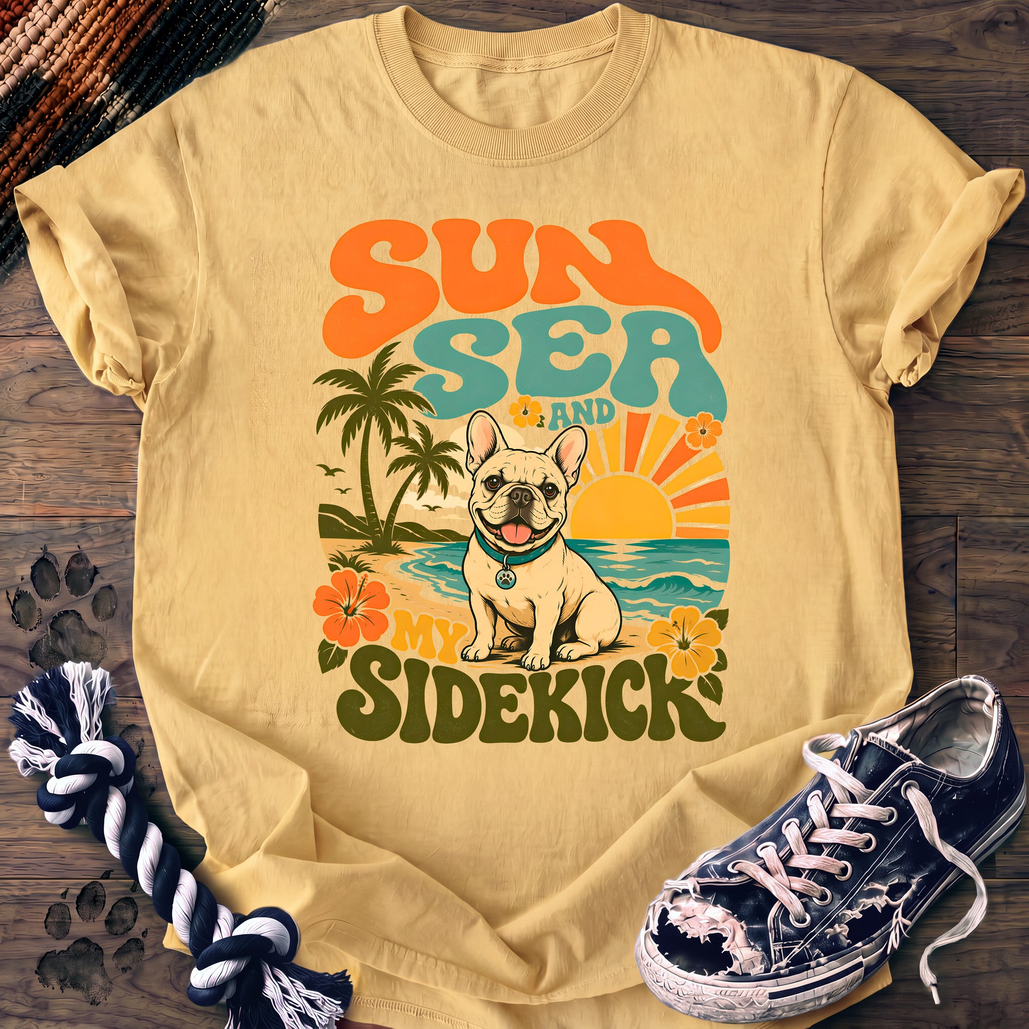 PAWSSION CLUB t-shirt in Butter color - SKU PC-0397
