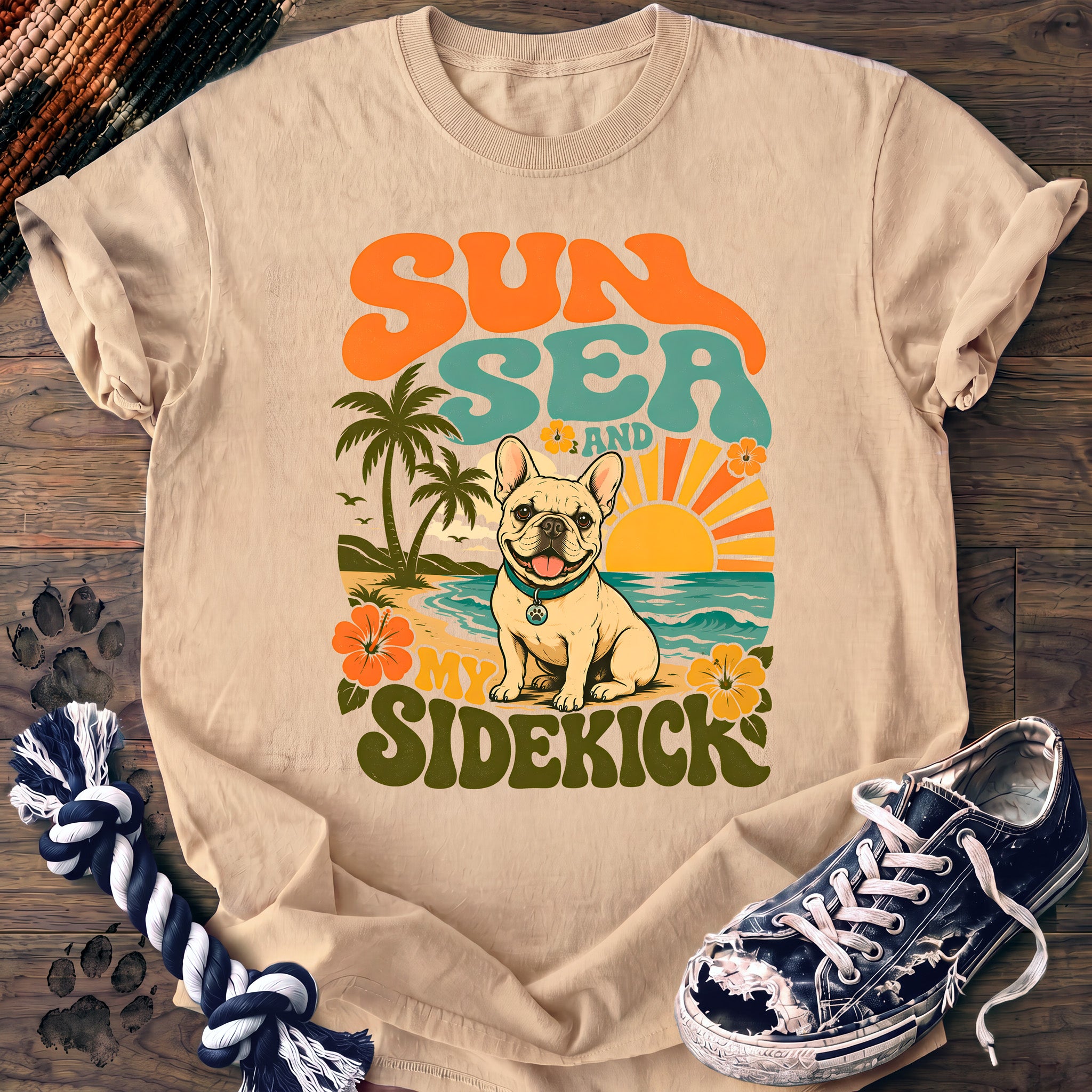 PAWSSION CLUB t-shirt in Ivory color - SKU PC-0397