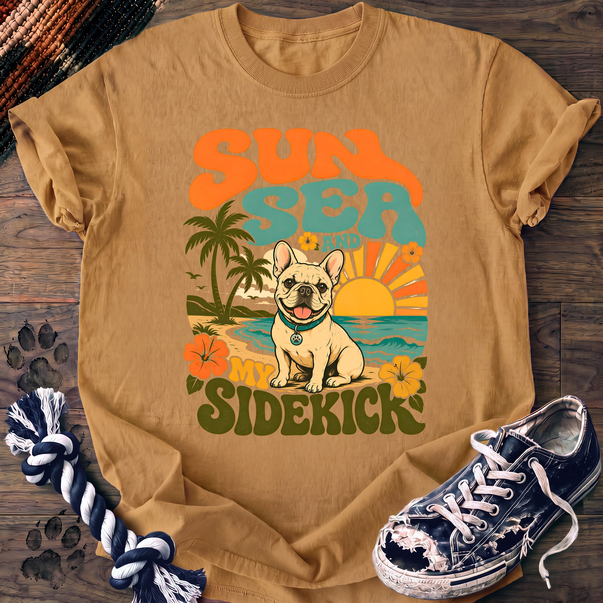 PAWSSION CLUB t-shirt in Mustard color - SKU PC-0397