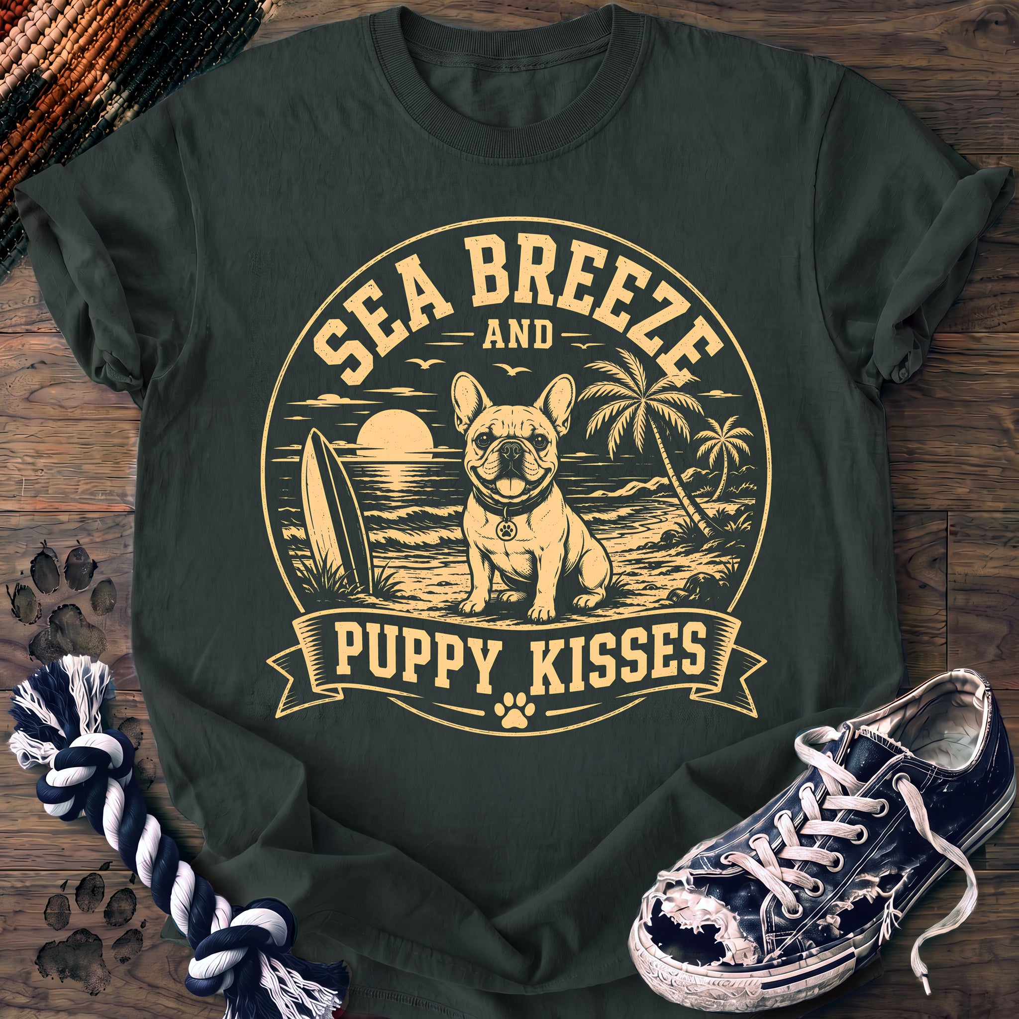 PAWSSION CLUB t-shirt in BlueSpruce color - SKU PC-0398