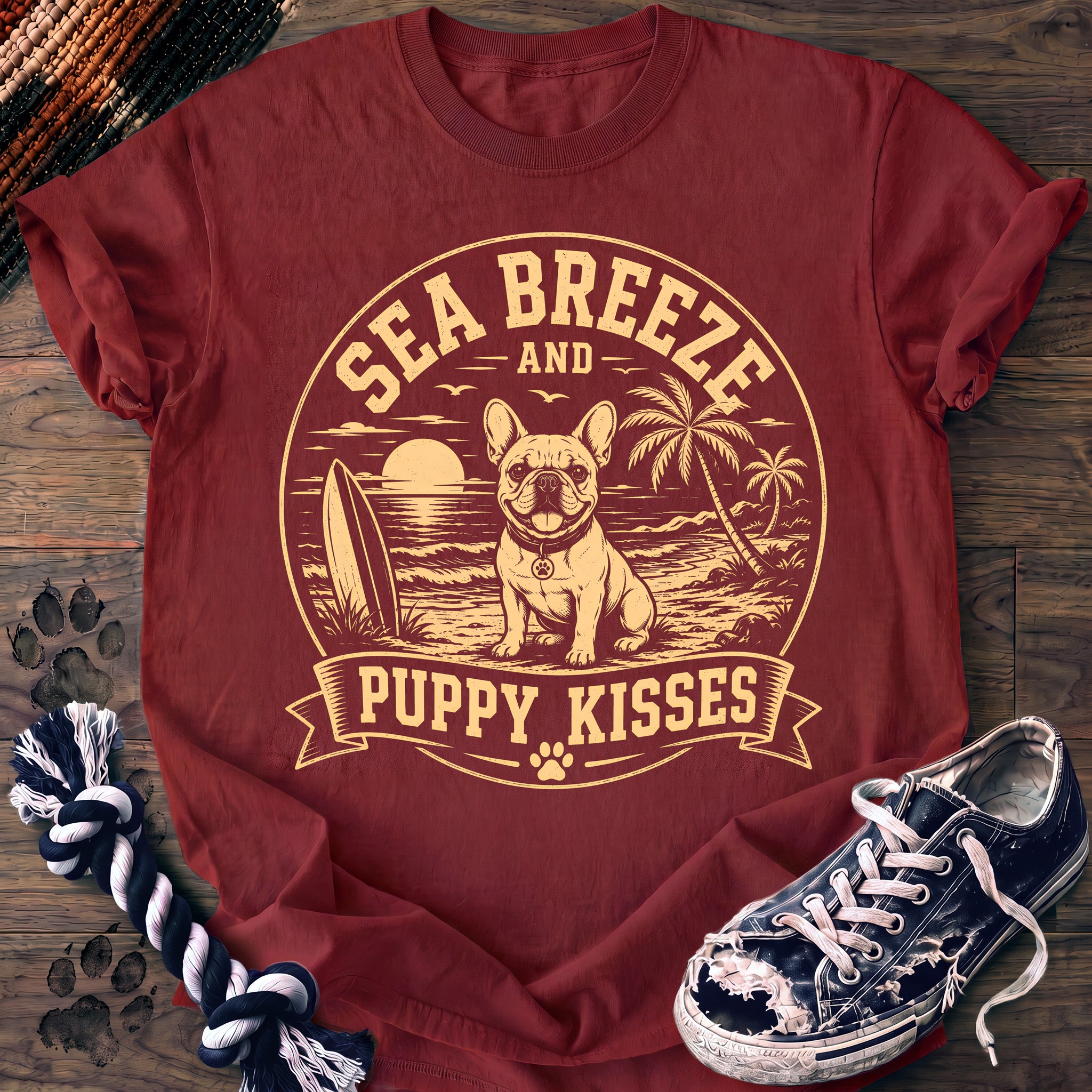 PAWSSION CLUB t-shirt in Chili color - SKU PC-0398