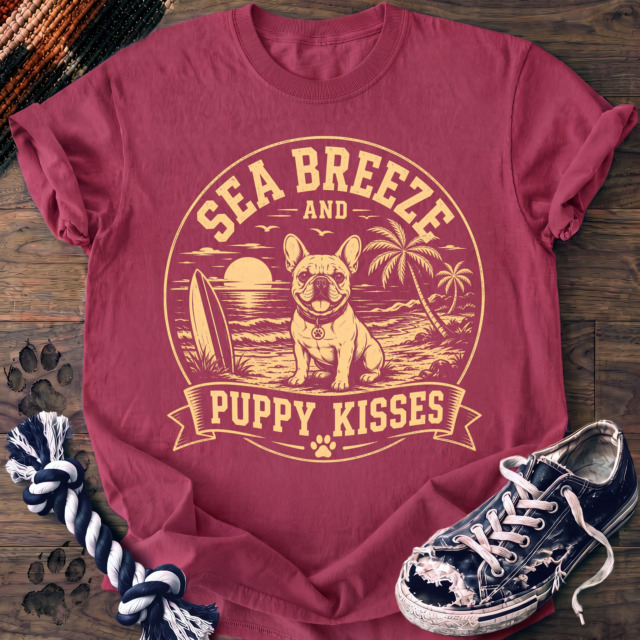 PAWSSION CLUB t-shirt in Crunchberry color - SKU PC-0398