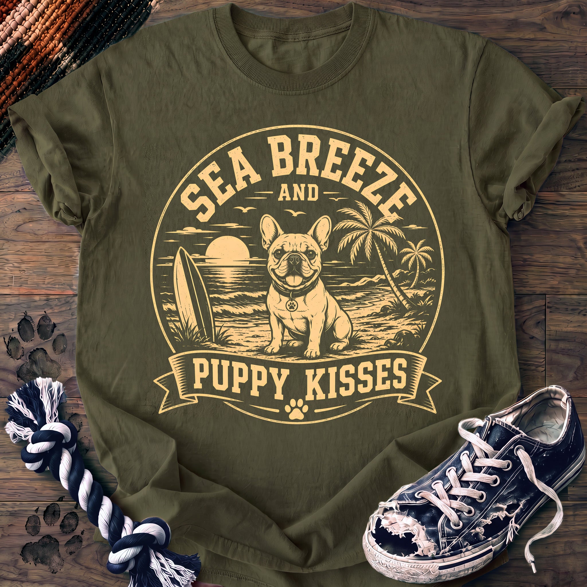 PAWSSION CLUB t-shirt in Moss color - SKU PC-0398