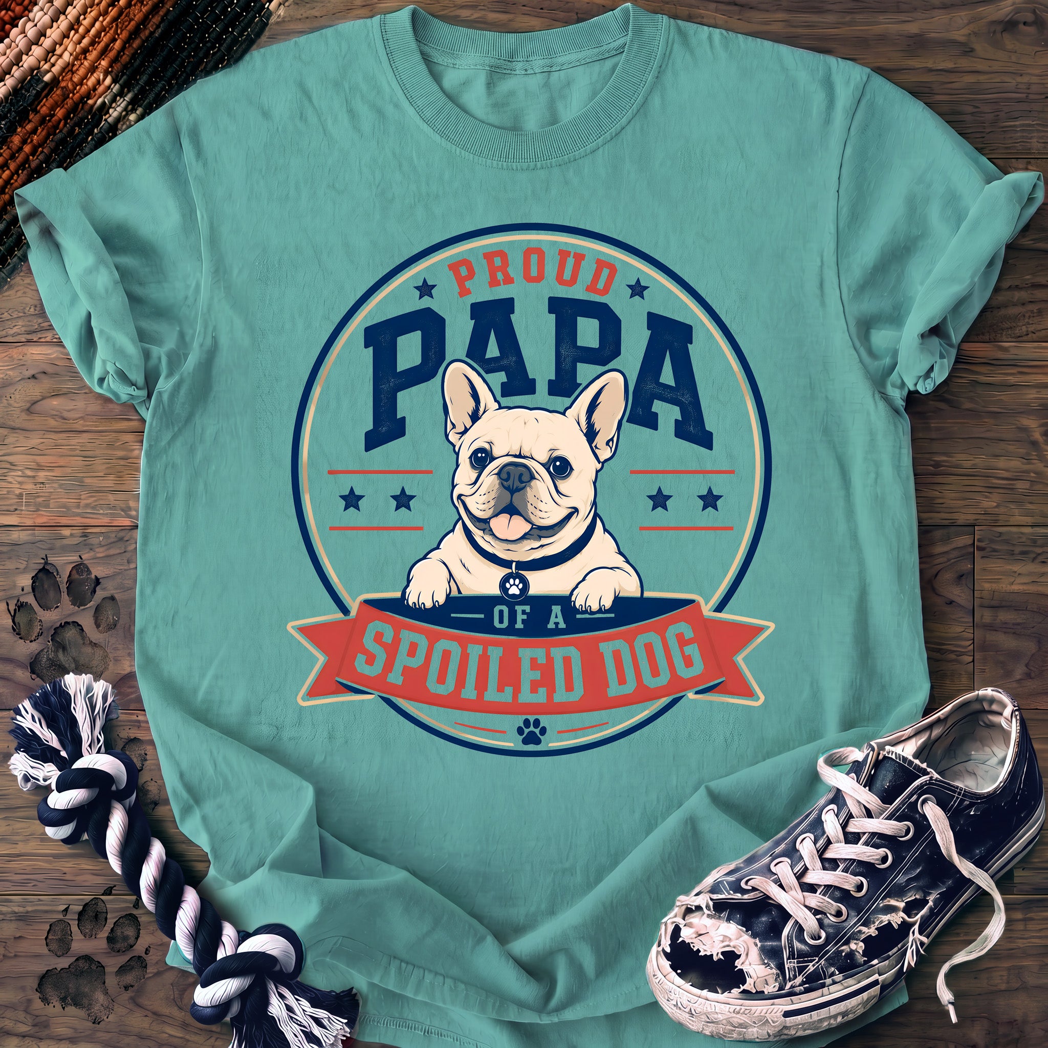 PAWSSION CLUB t-shirt in ChalkyMint color - SKU PC-0400