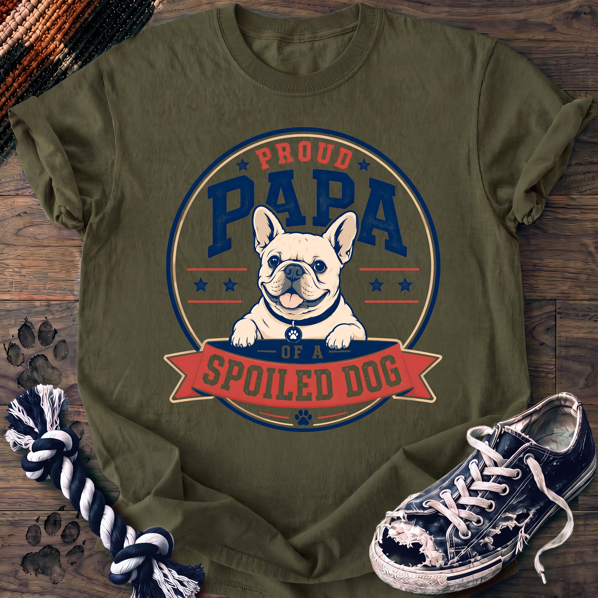 PAWSSION CLUB t-shirt in Moss color - SKU PC-0400