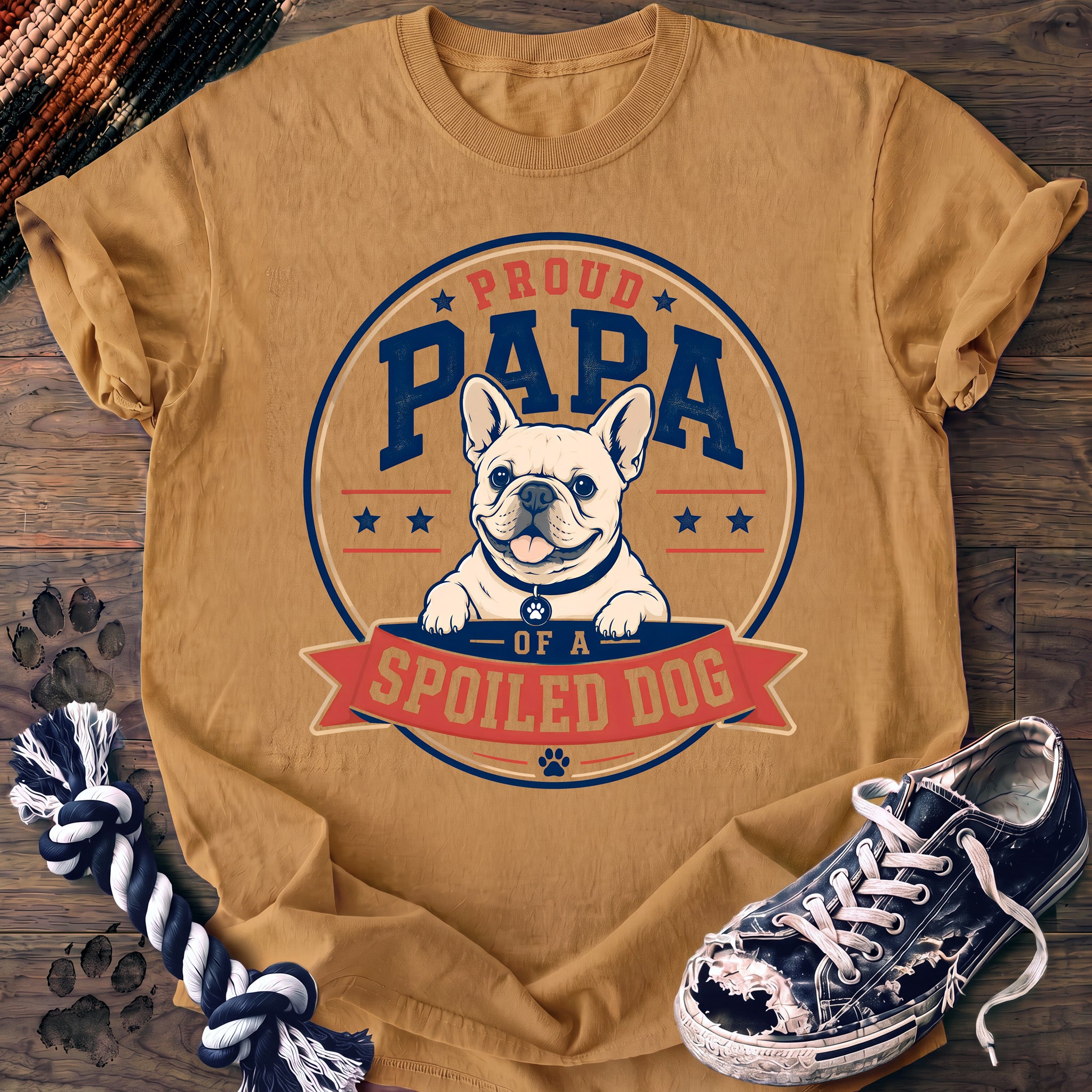 PAWSSION CLUB t-shirt in Mustard color - SKU PC-0400