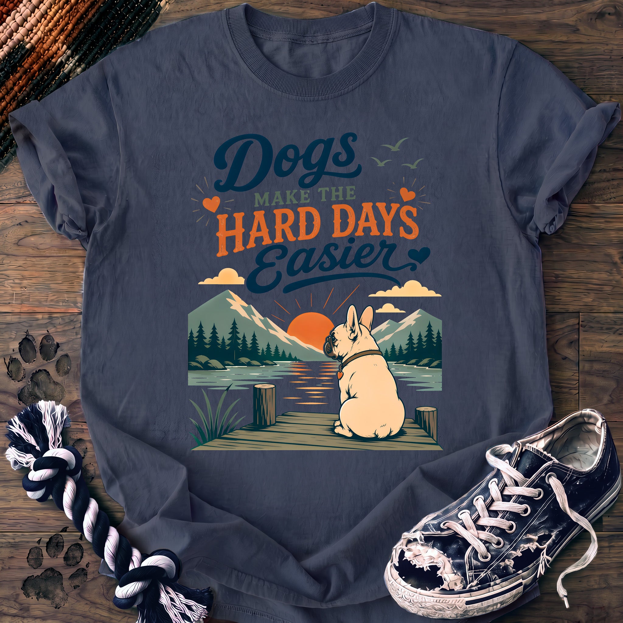 PAWSSION CLUB t-shirt in BlueJean color - SKU PC-0404