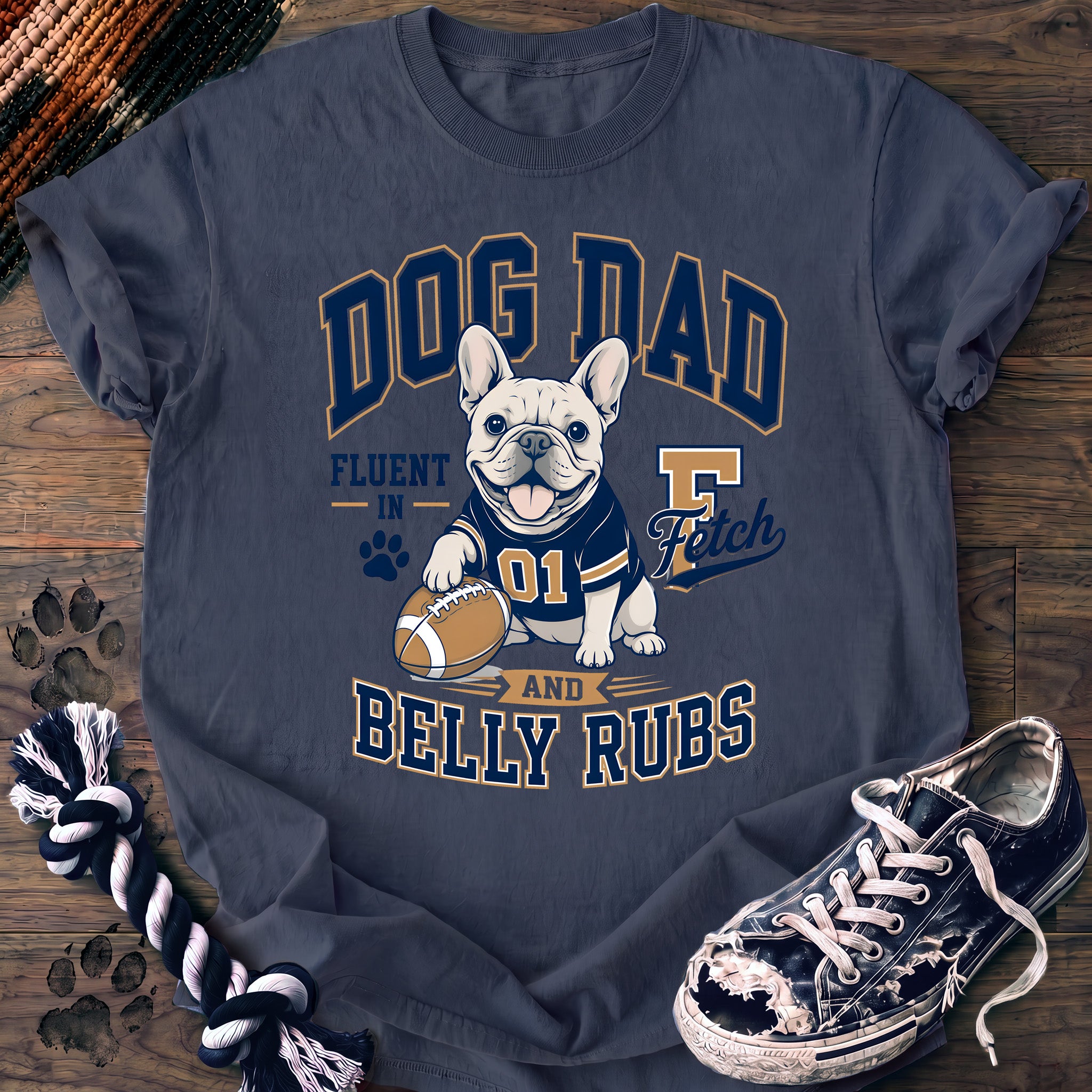 PAWSSION CLUB t-shirt in BlueJean color - SKU PC-0414