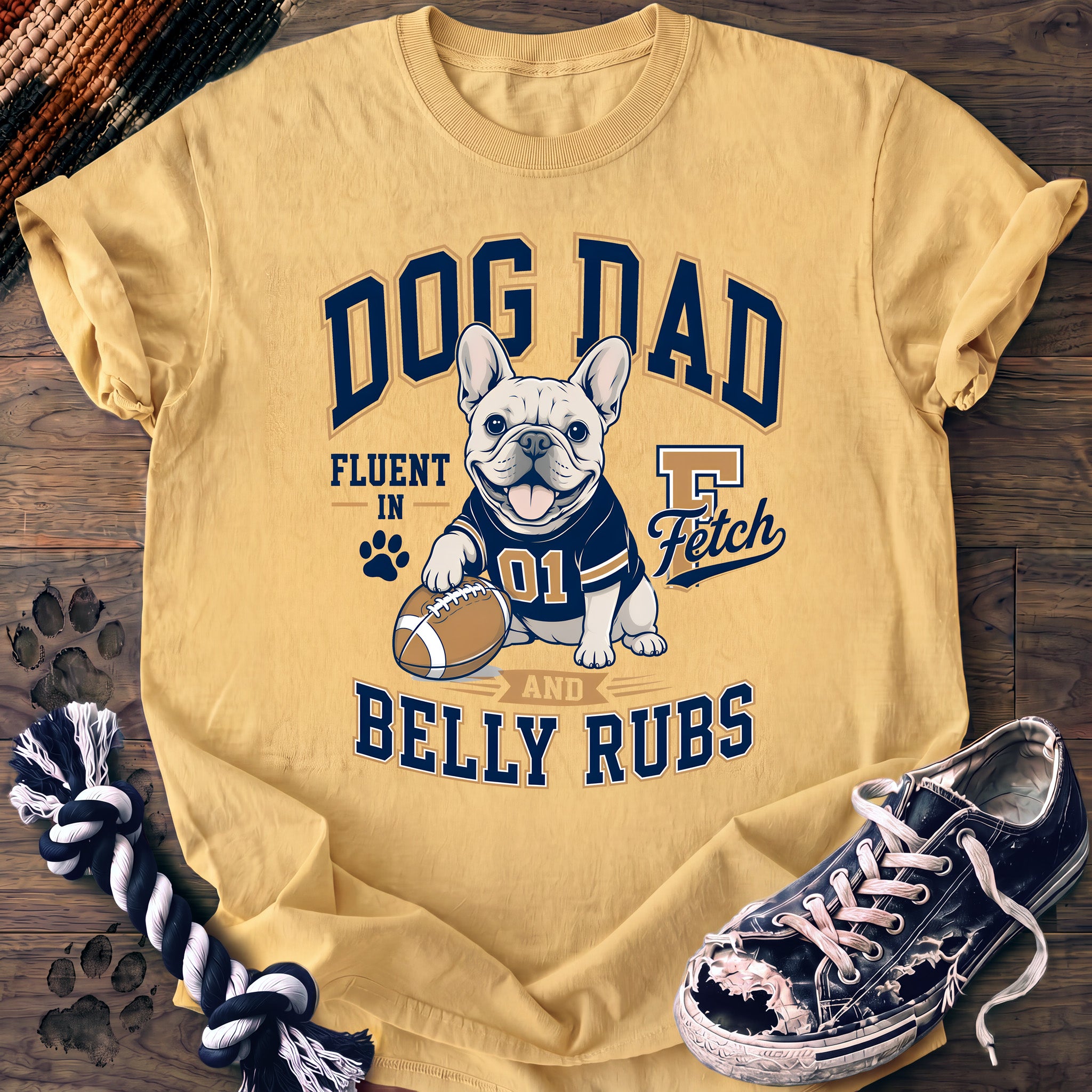 PAWSSION CLUB t-shirt in Butter color - SKU PC-0414