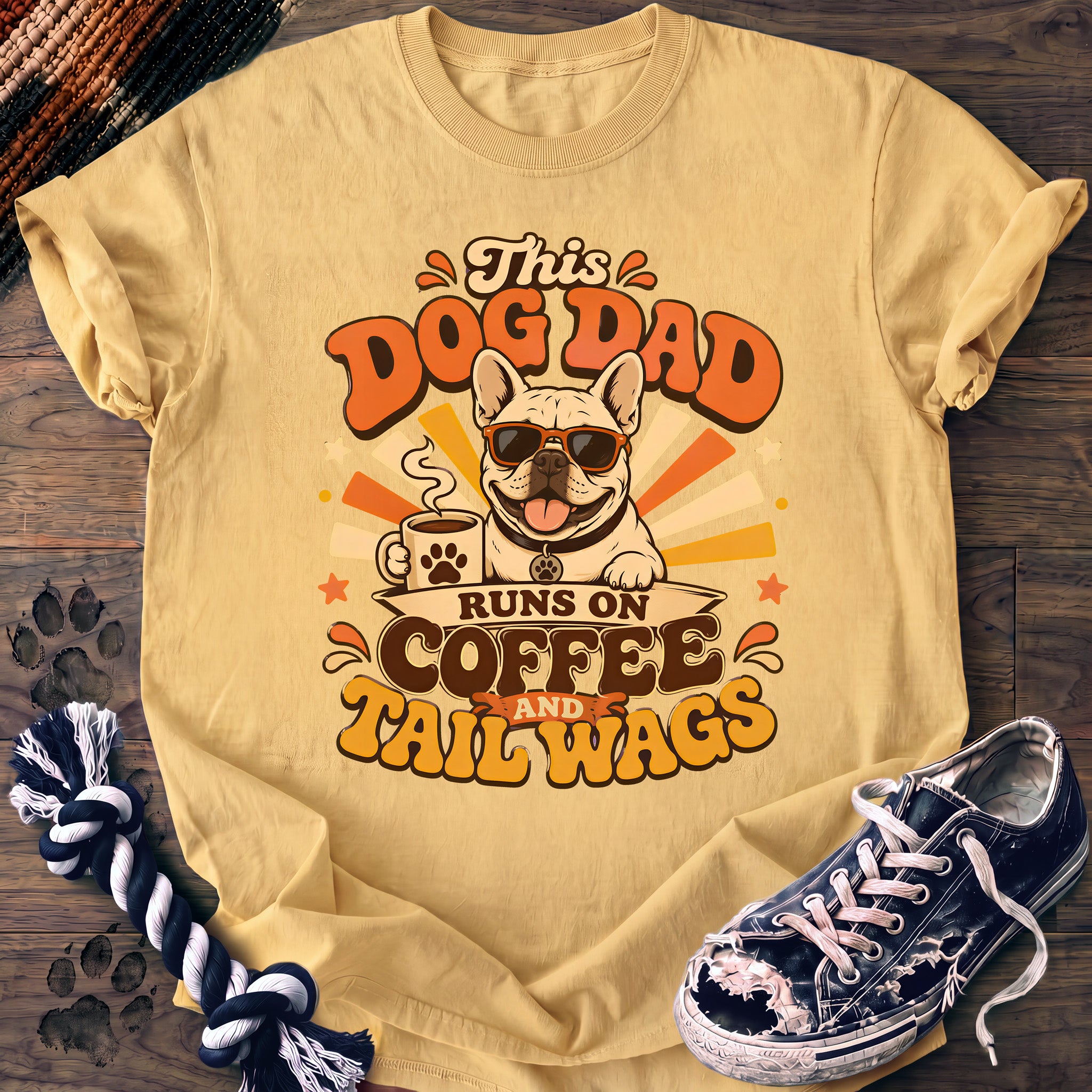 PAWSSION CLUB t-shirt in Butter color - SKU PC-0415