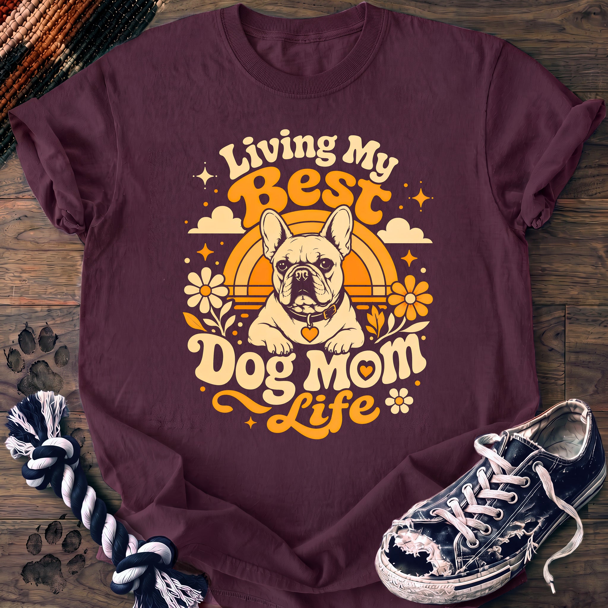 PAWSSION CLUB t-shirt in Berry color - SKU PC-0417