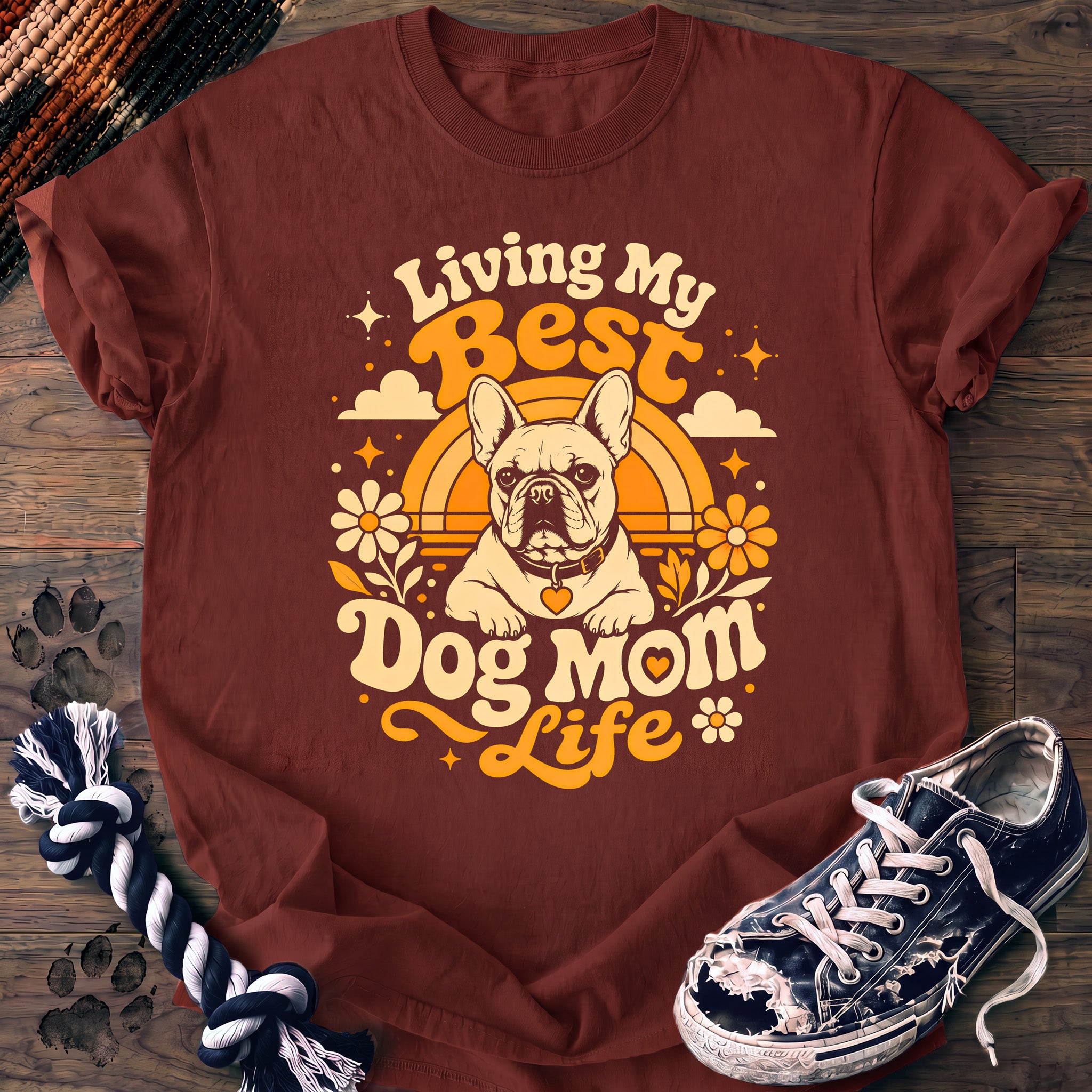 PAWSSION CLUB t-shirt in Brick color - SKU PC-0417