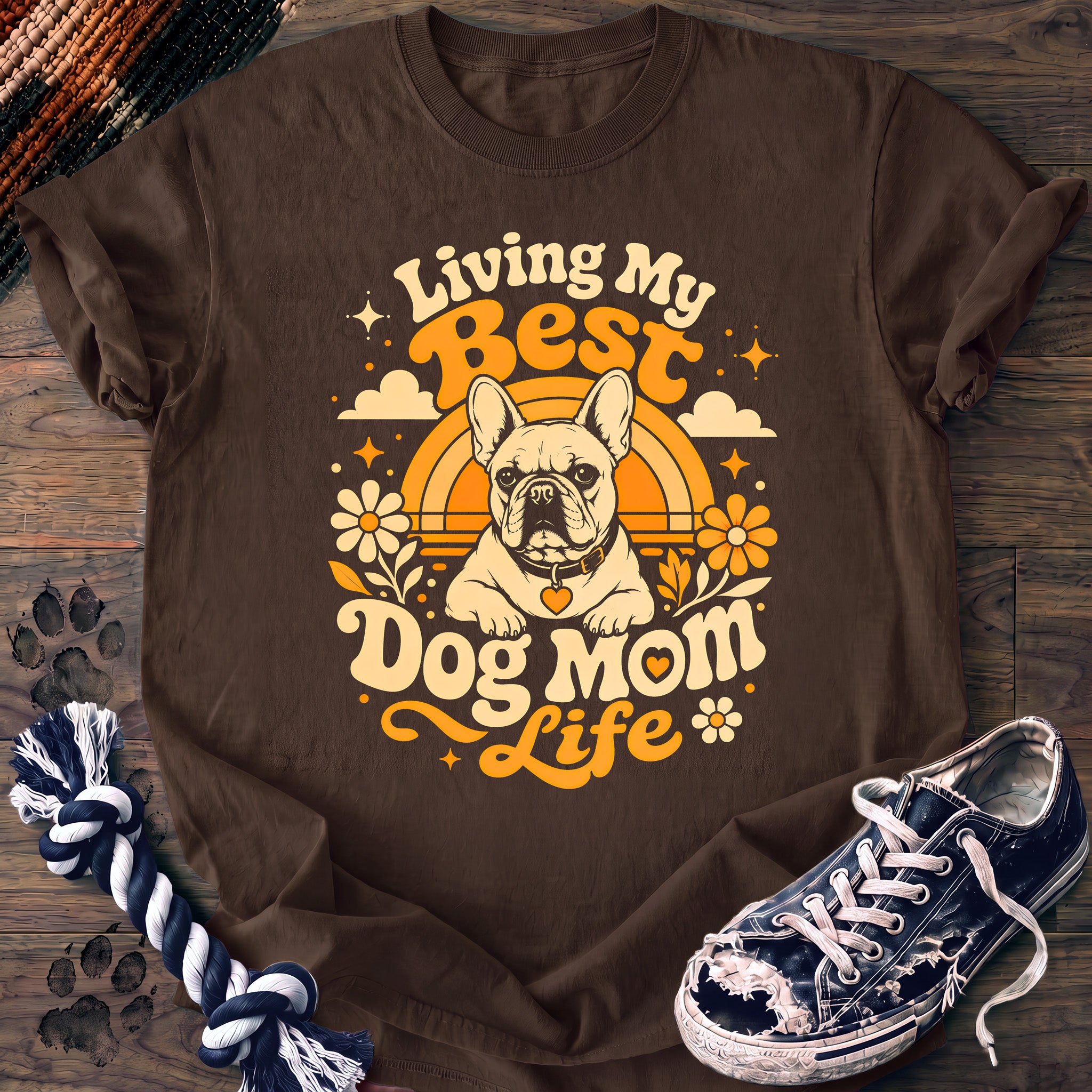 PAWSSION CLUB t-shirt in Espresso color - SKU PC-0417