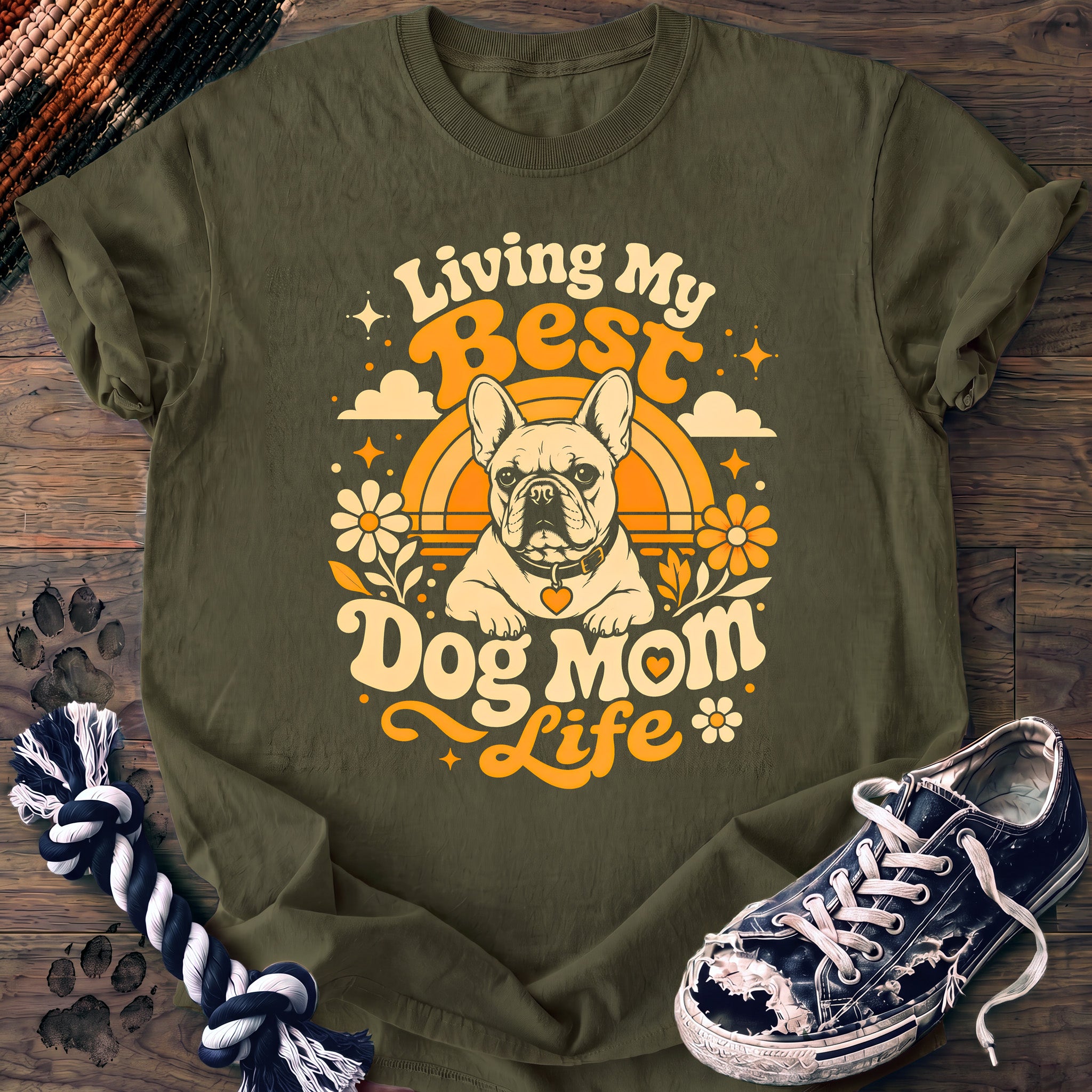 PAWSSION CLUB t-shirt in Moss color - SKU PC-0417