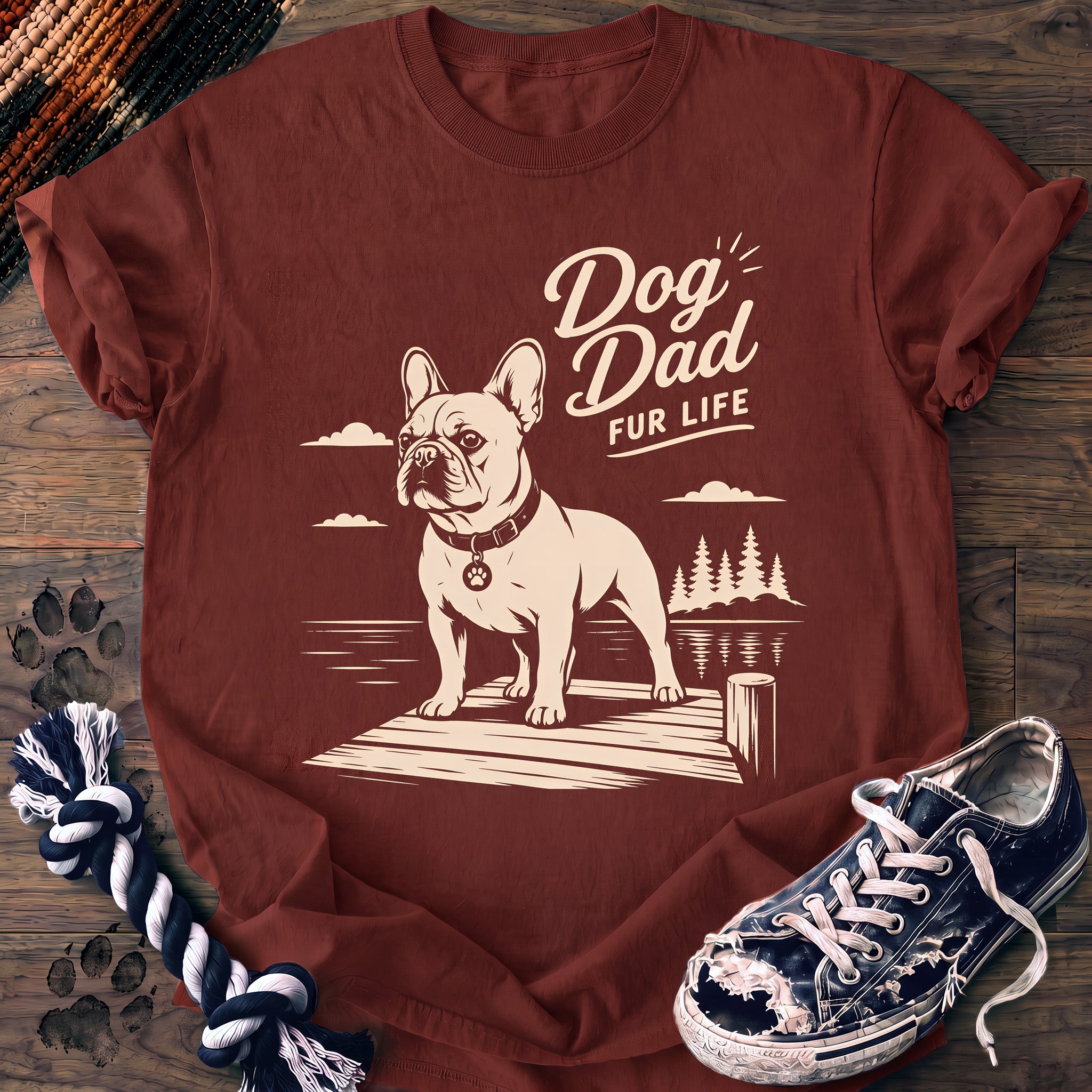 PAWSSION CLUB t-shirt in Brick color - SKU PC-0419