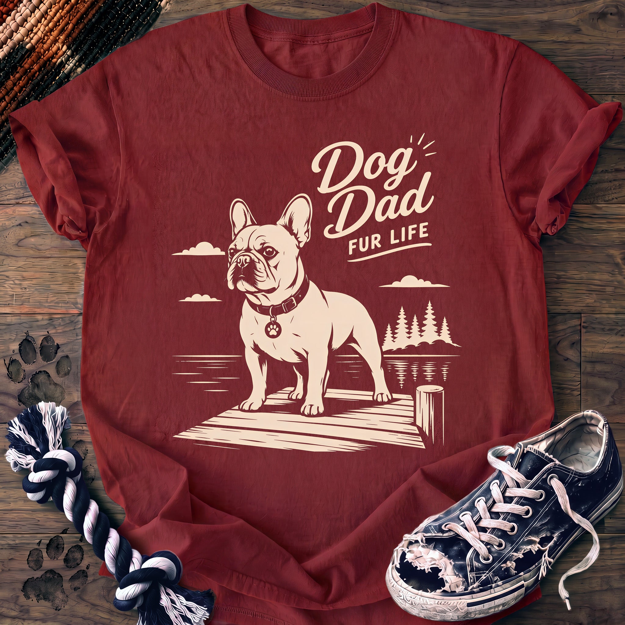 PAWSSION CLUB t-shirt in Chili color - SKU PC-0419